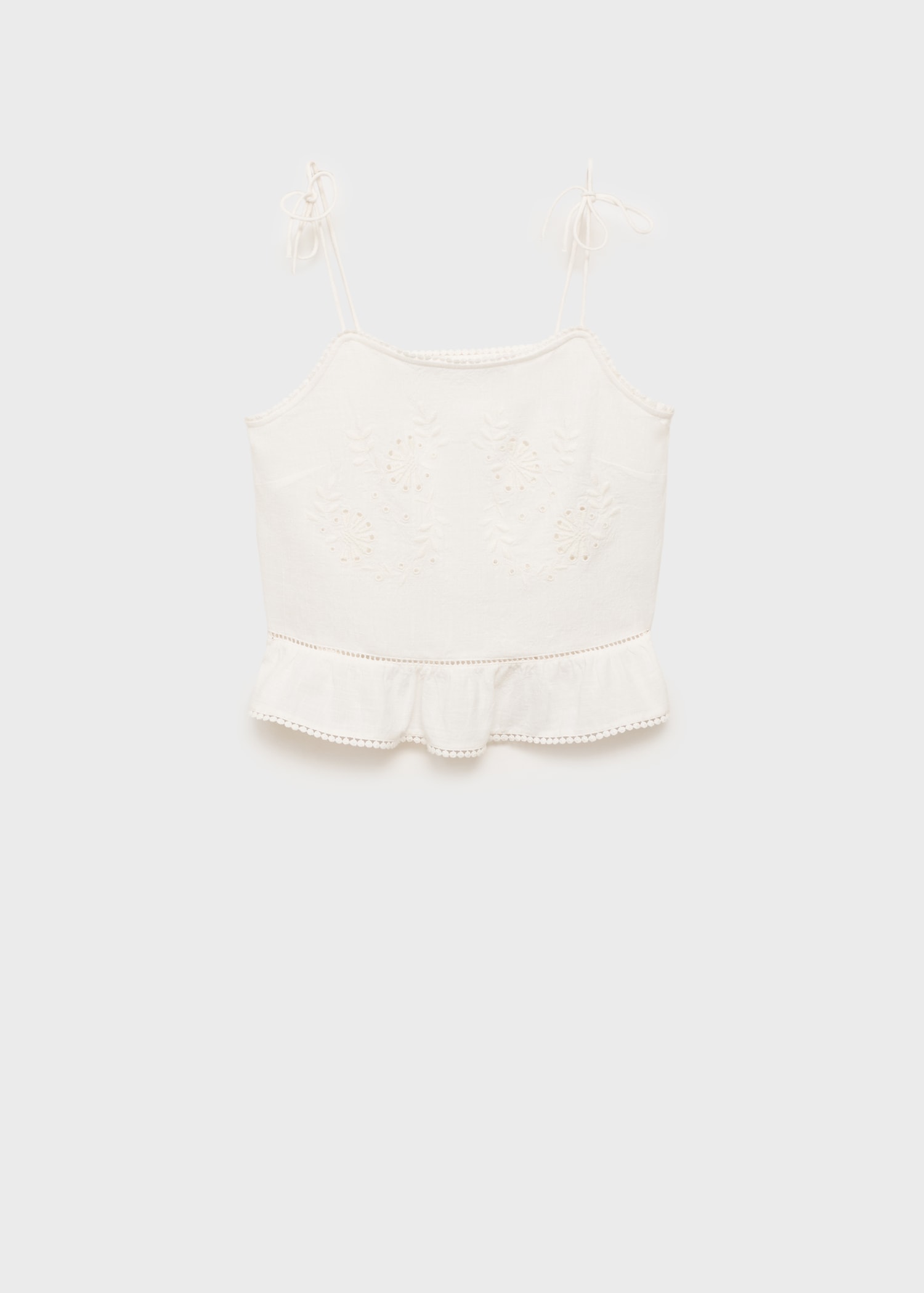 Lace embroidered top - Article without model