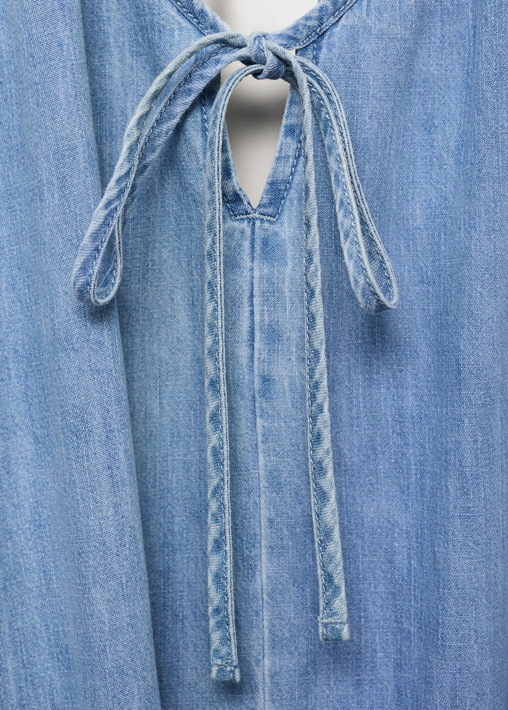 Strappy denim dress