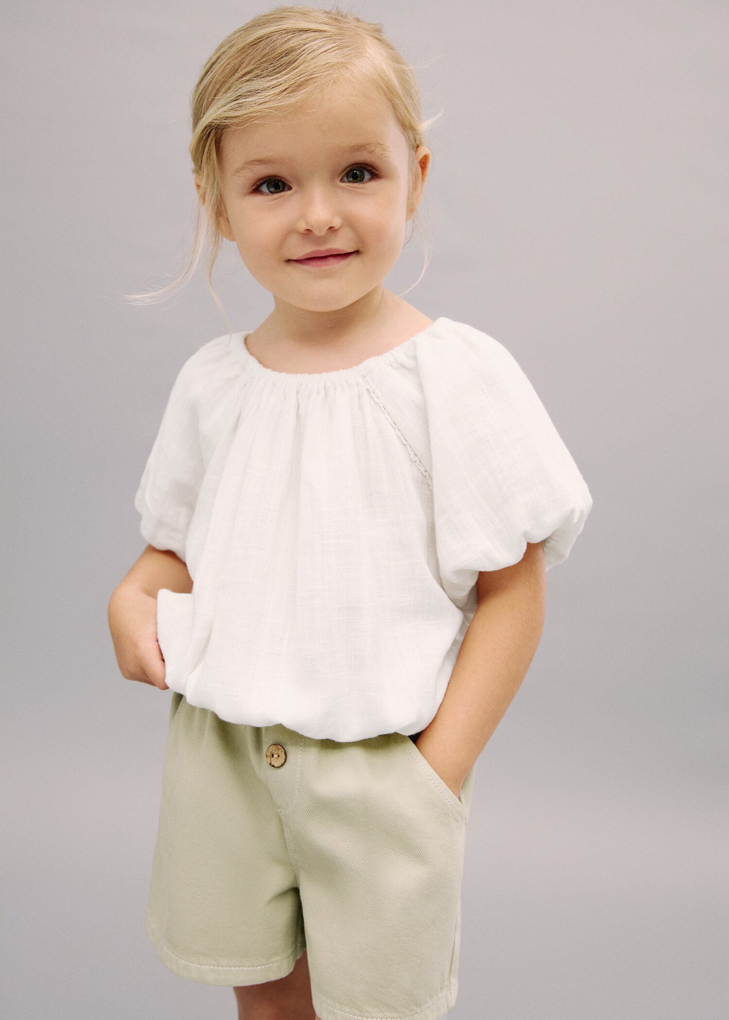 Puff sleeves blouse - Medium plane