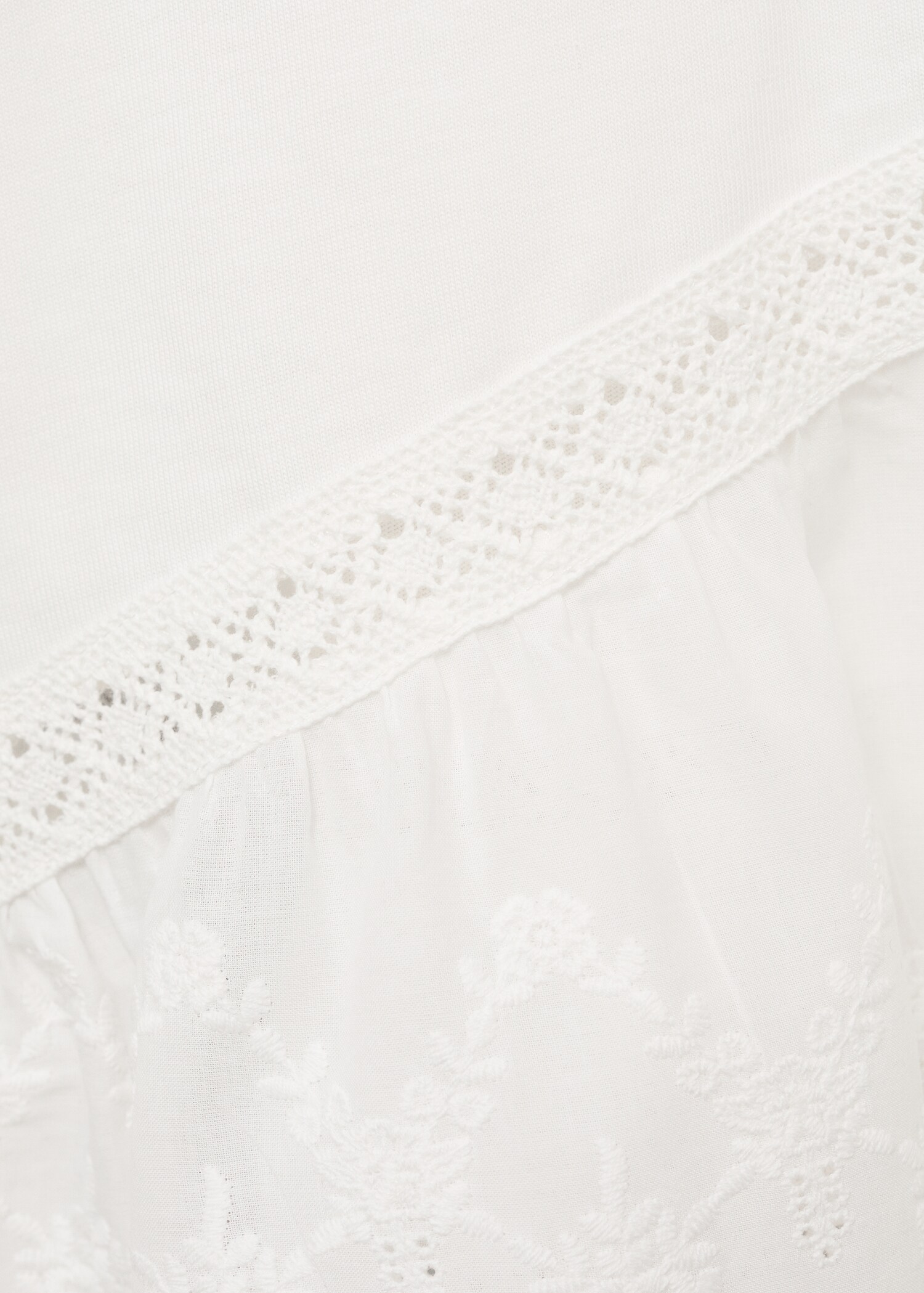 Embroidered ruffle t-shirt - Details of the article 8