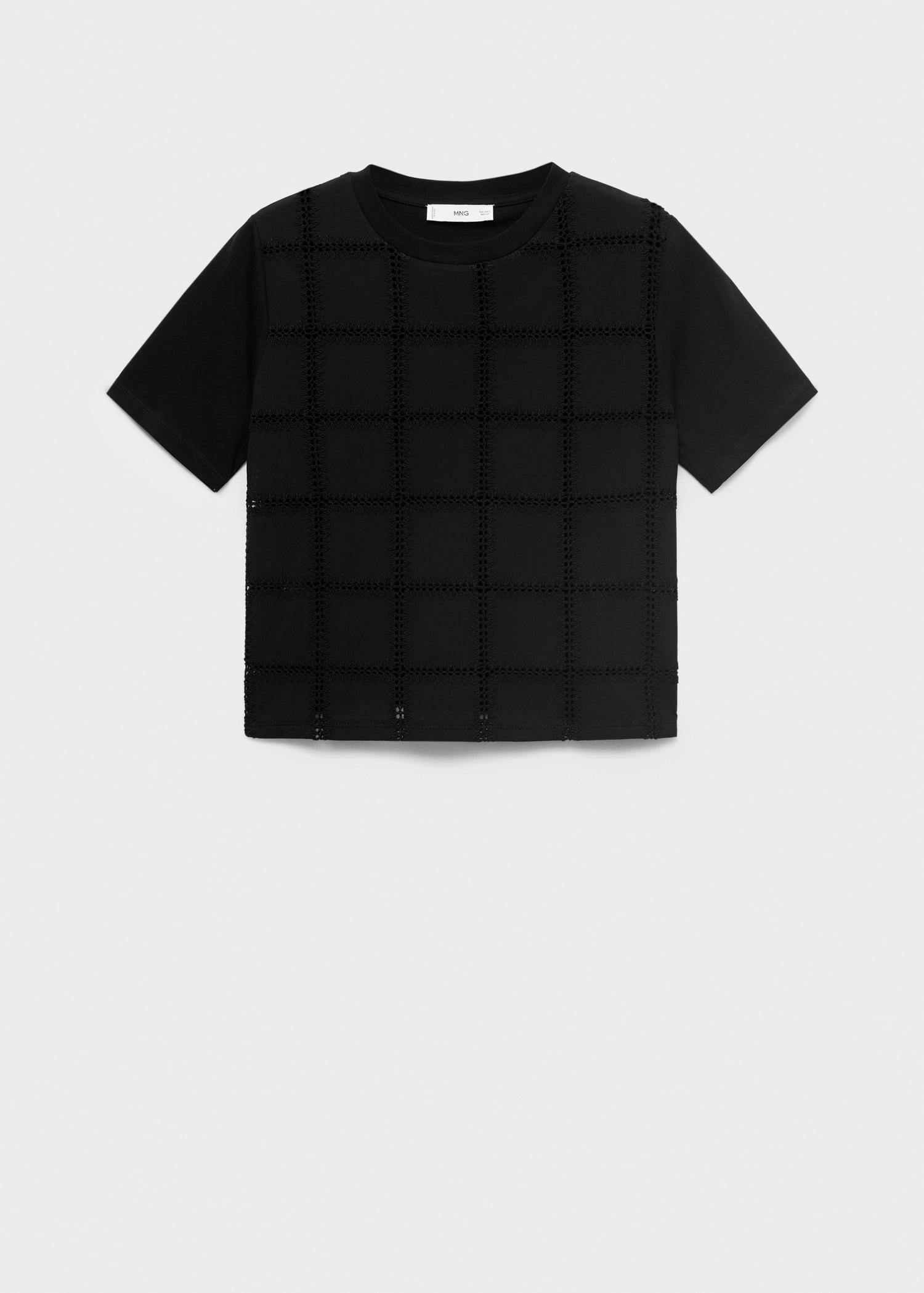 Embroidered detail T-shirt - Article without model