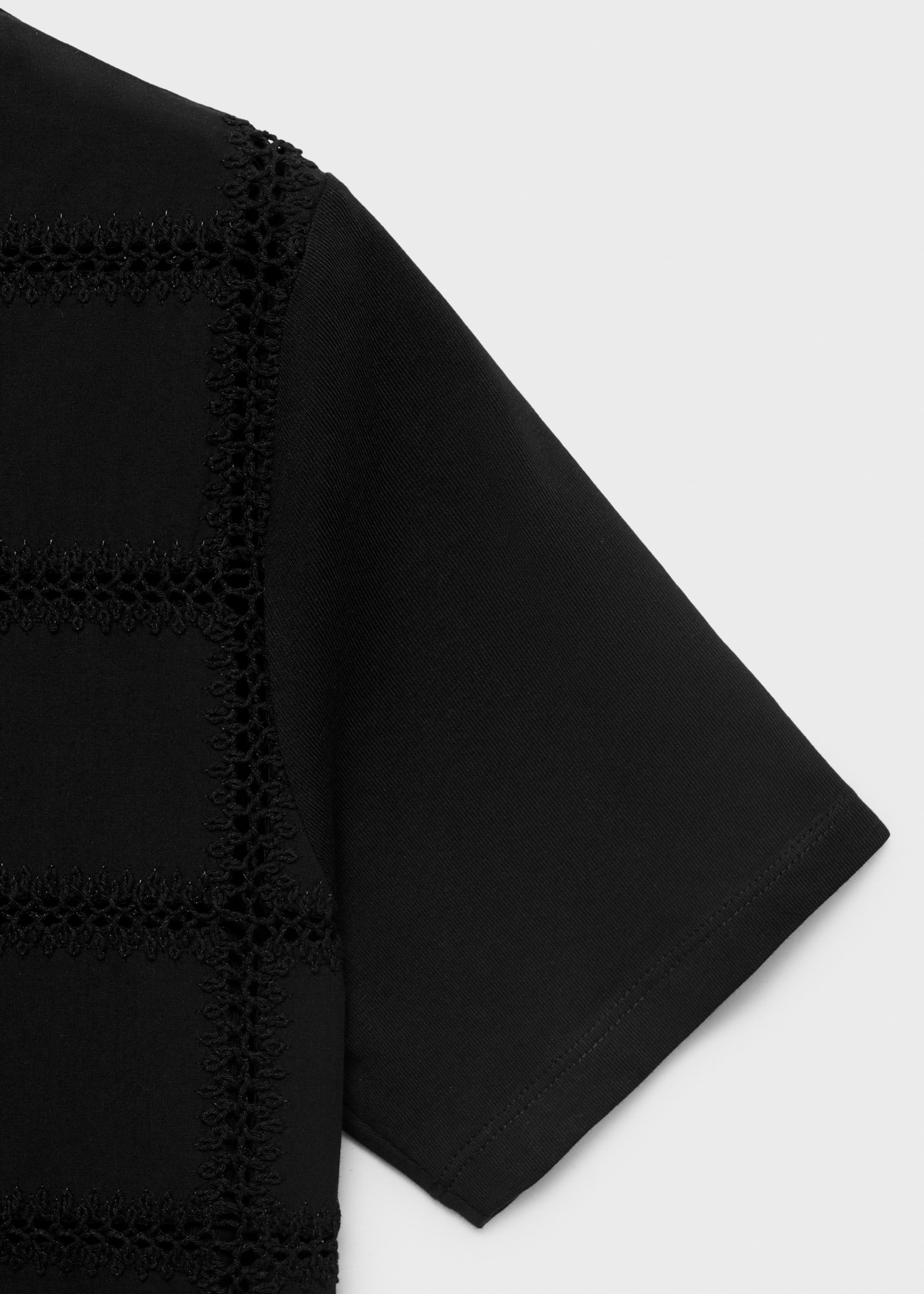 Embroidered detail T-shirt - Details of the article 8