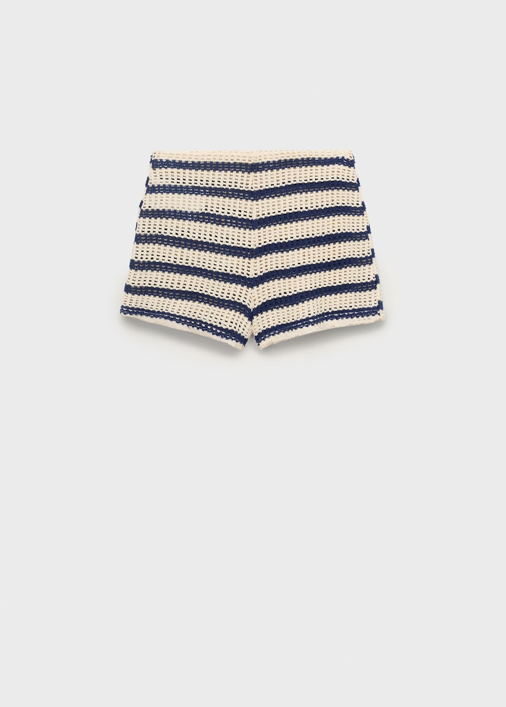 Ribbed knitted shorts with stripes - Women | MANGO Niger
