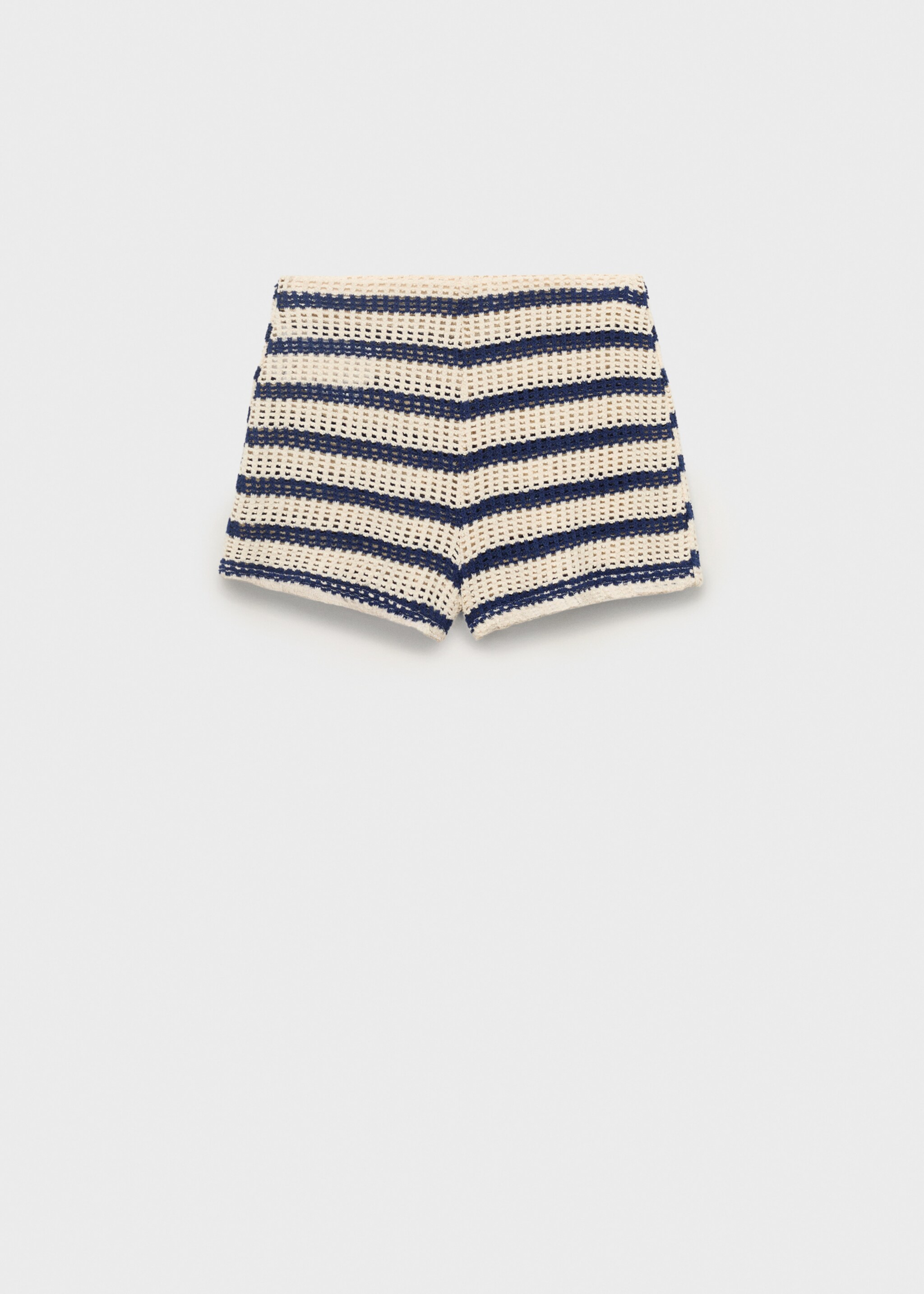 Striped crochet shorts - Article without model