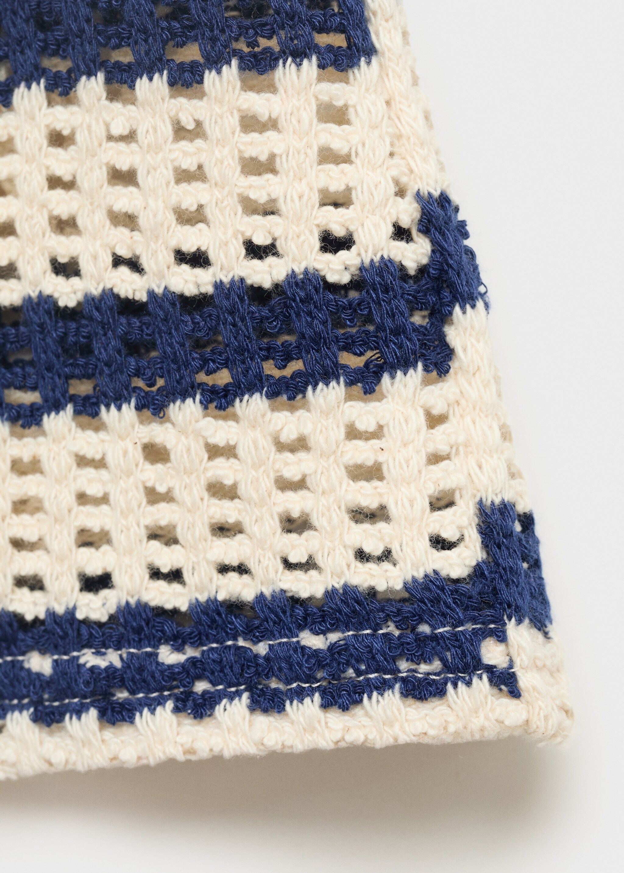 Striped crochet shorts - Details of the article 0