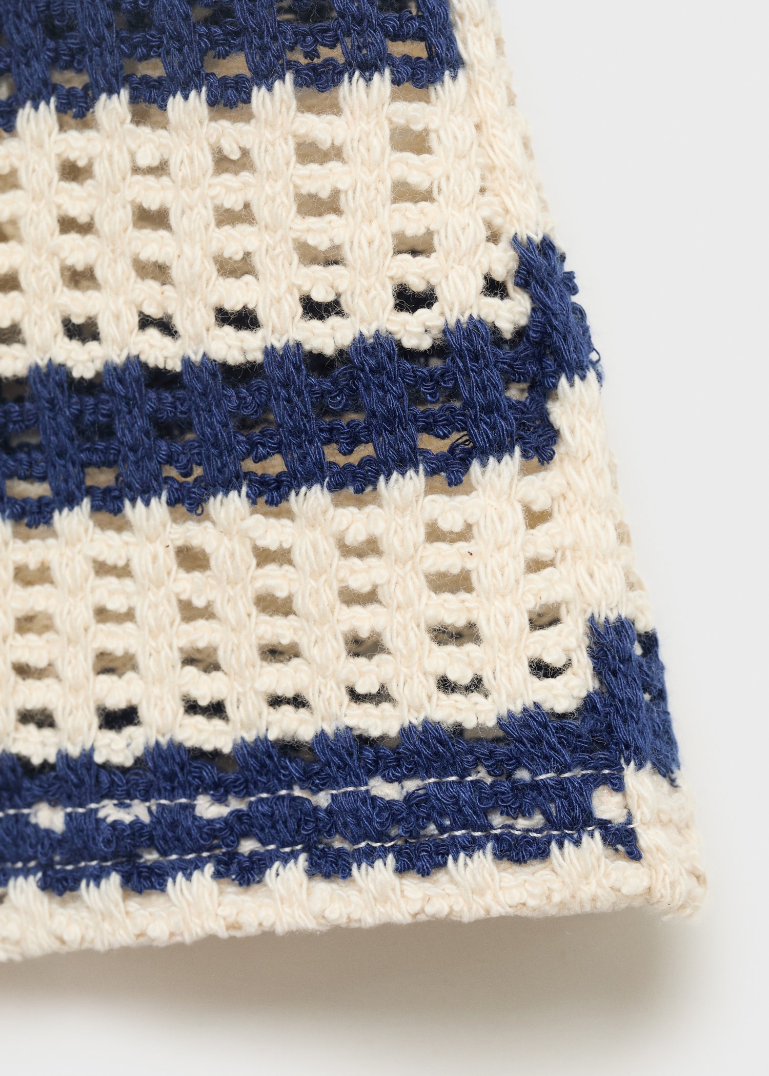 Striped crochet shorts - Details of the article 0