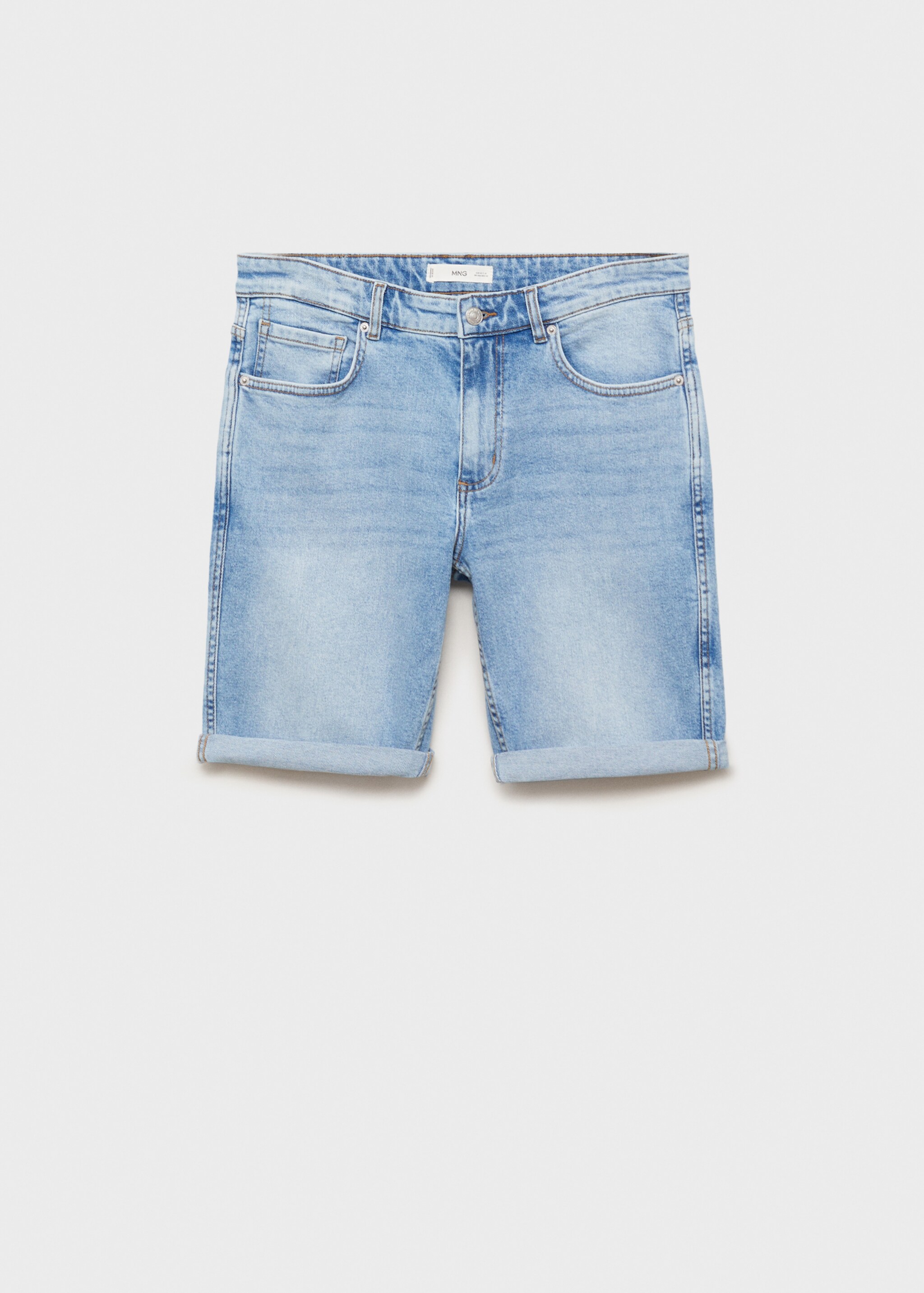 Jeansbermudas slim fit - Artikel utan modell