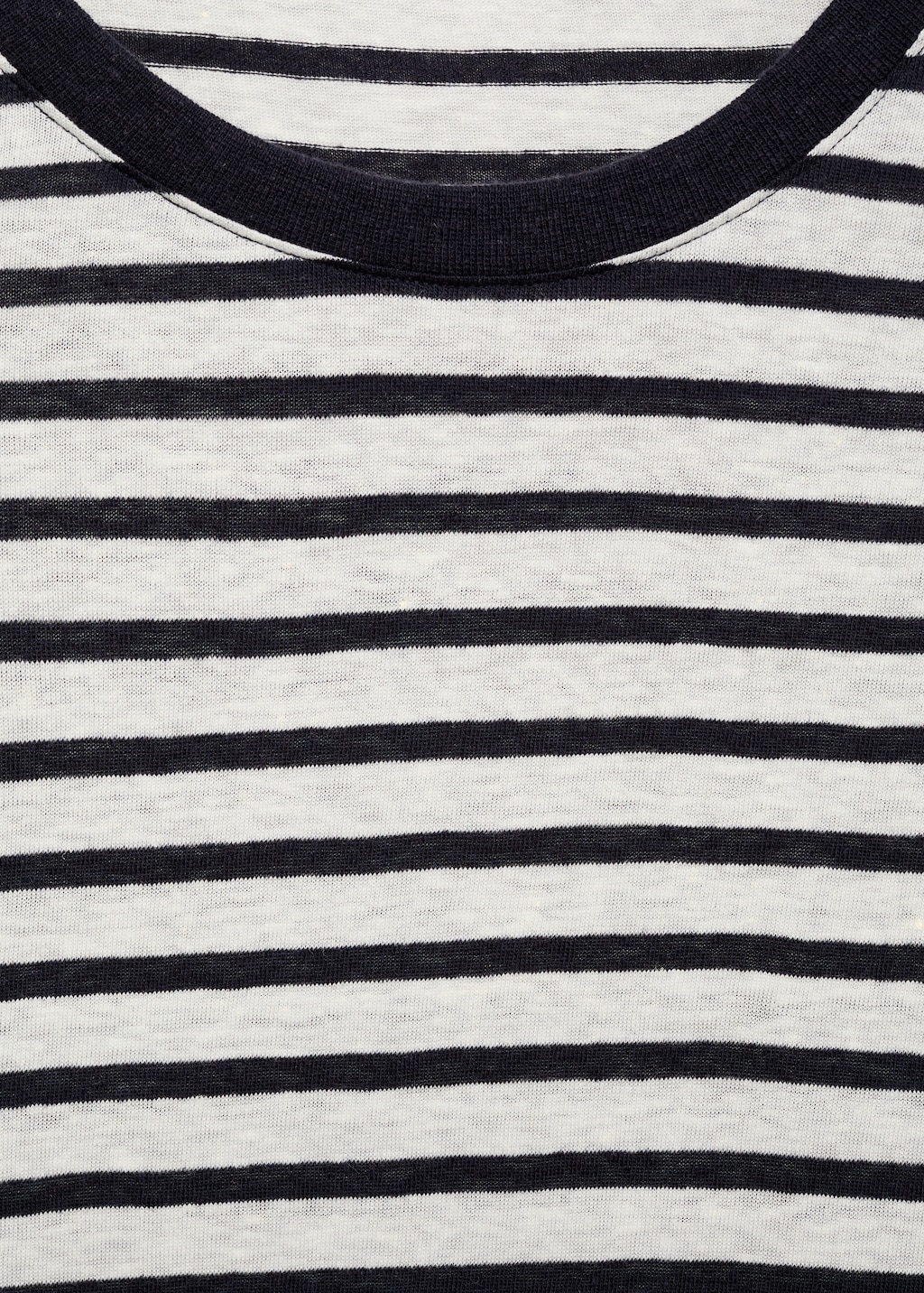 Striped slim-fit linen t-shirt
