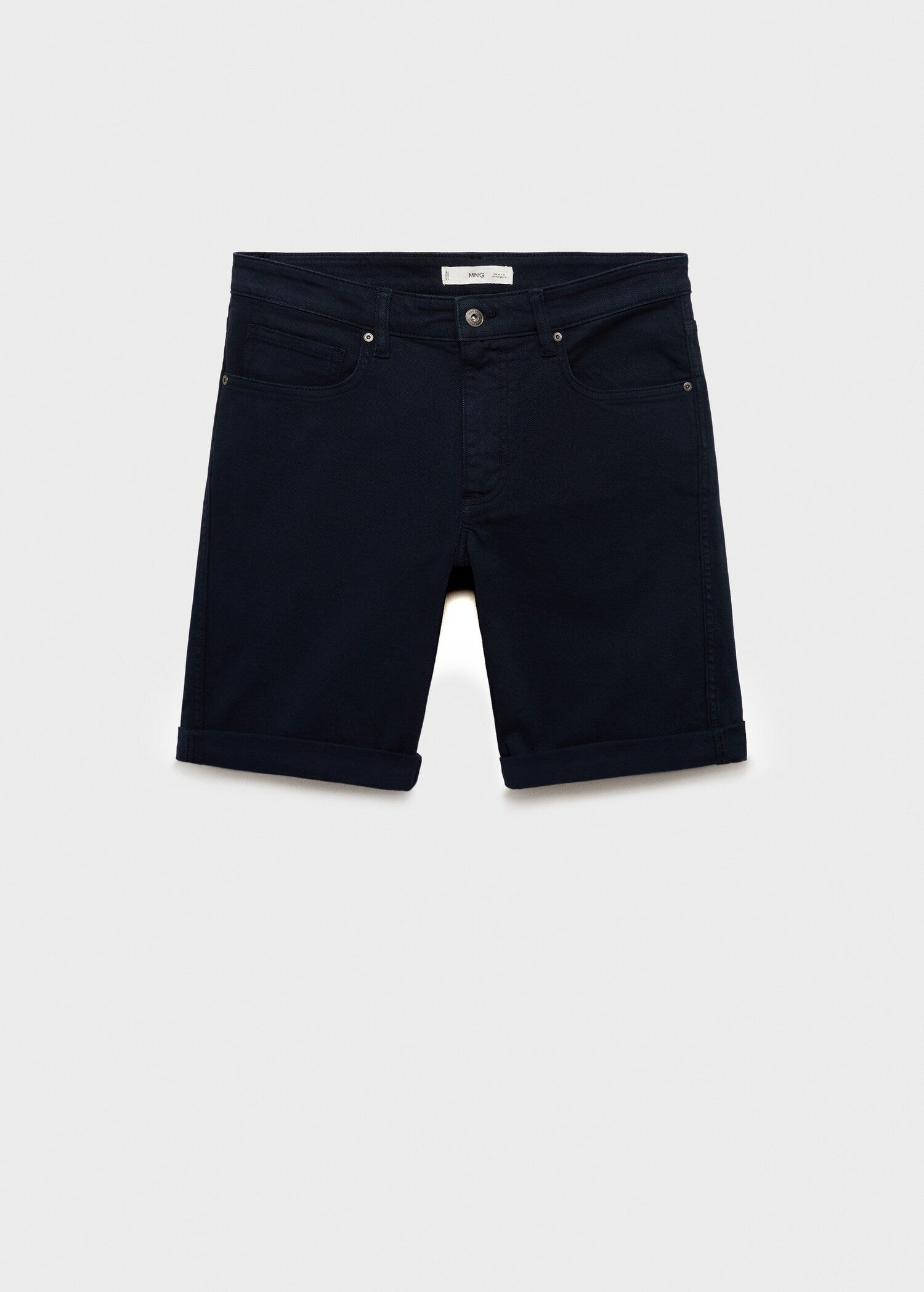Jeansbermudas slim fit - Artikel utan modell