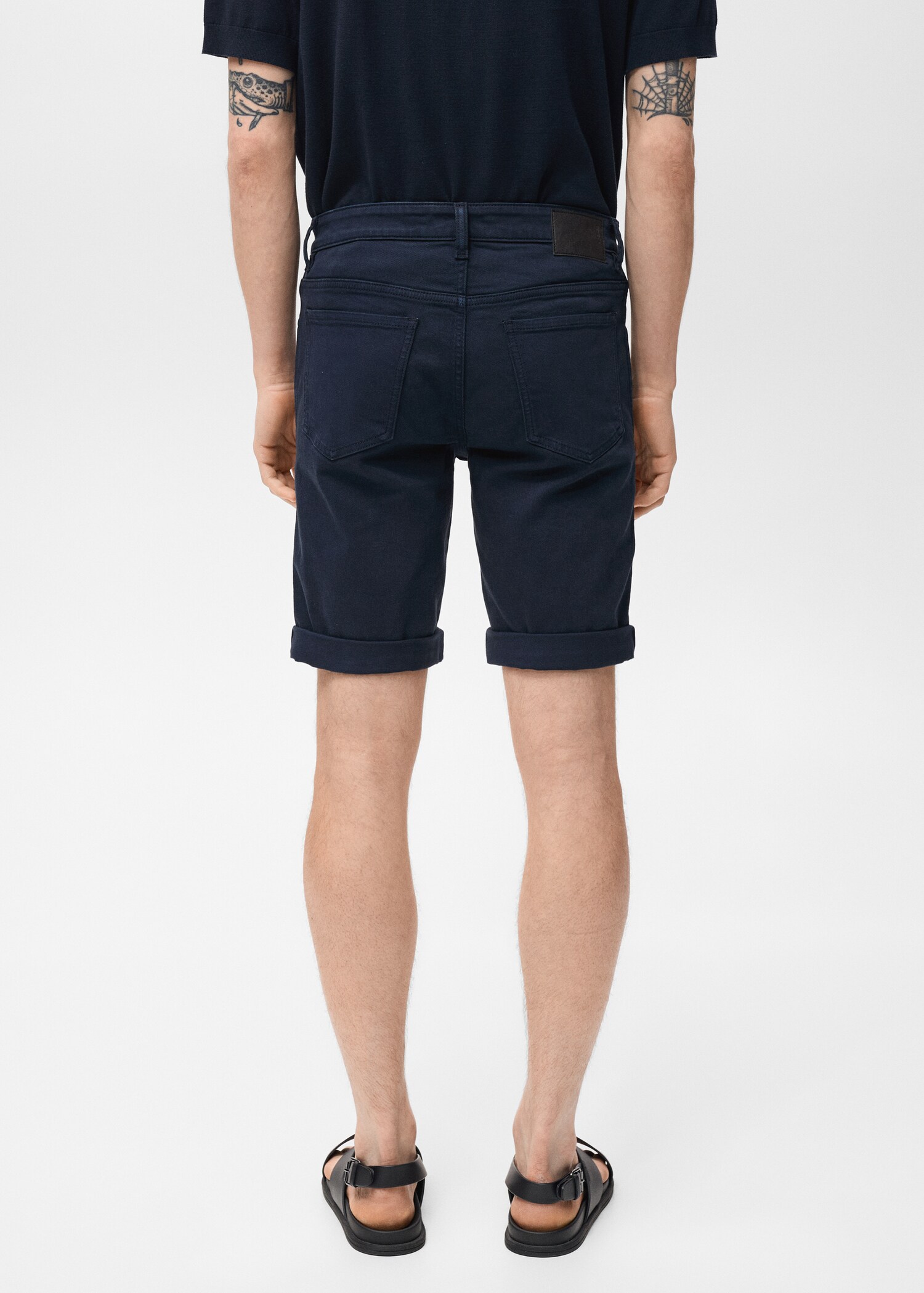 Bermuda en jean slim fit - Verso de l’article