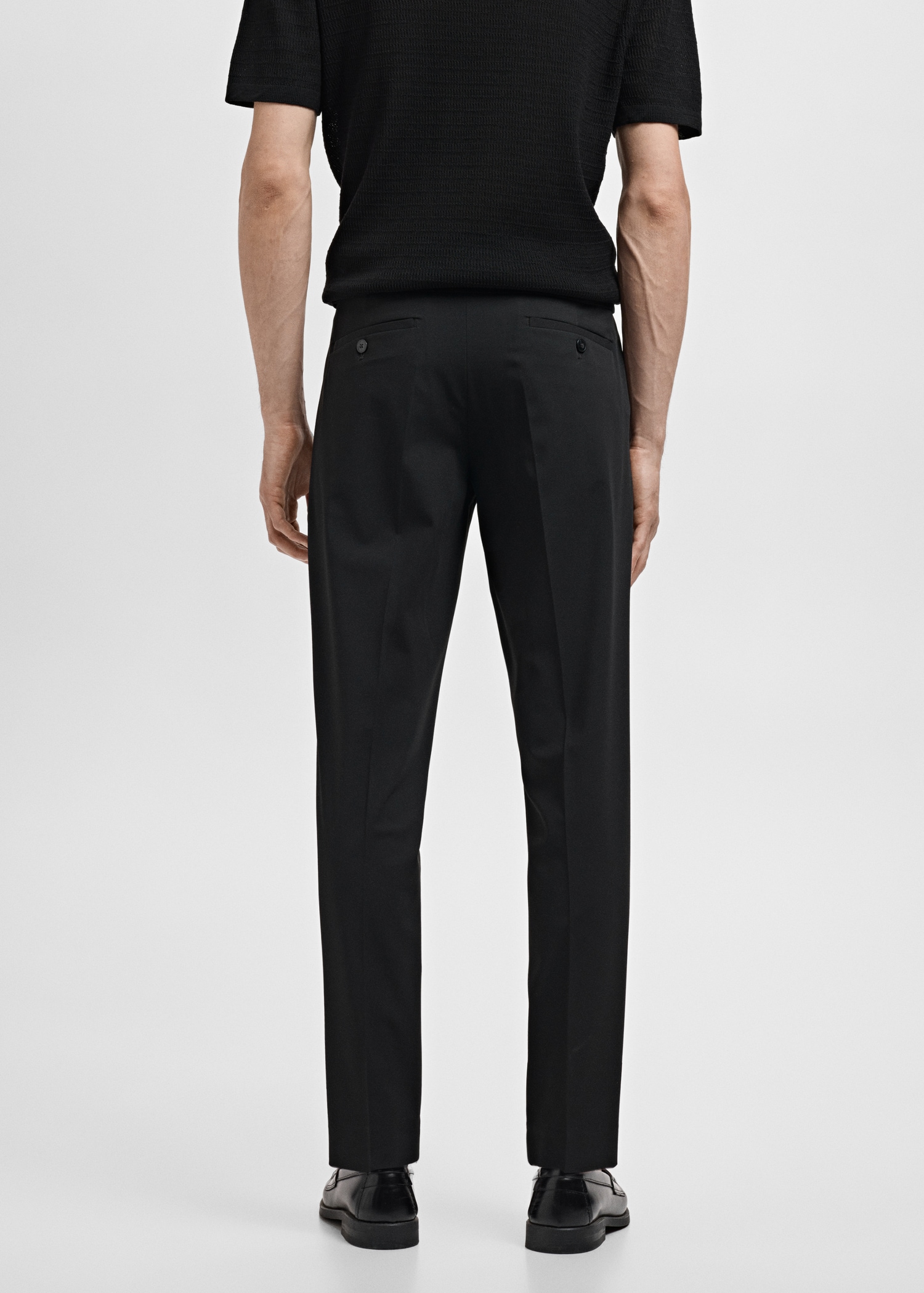 Celana panjang setelan super slim-fit kain stretch - Versi terbalik dari barang