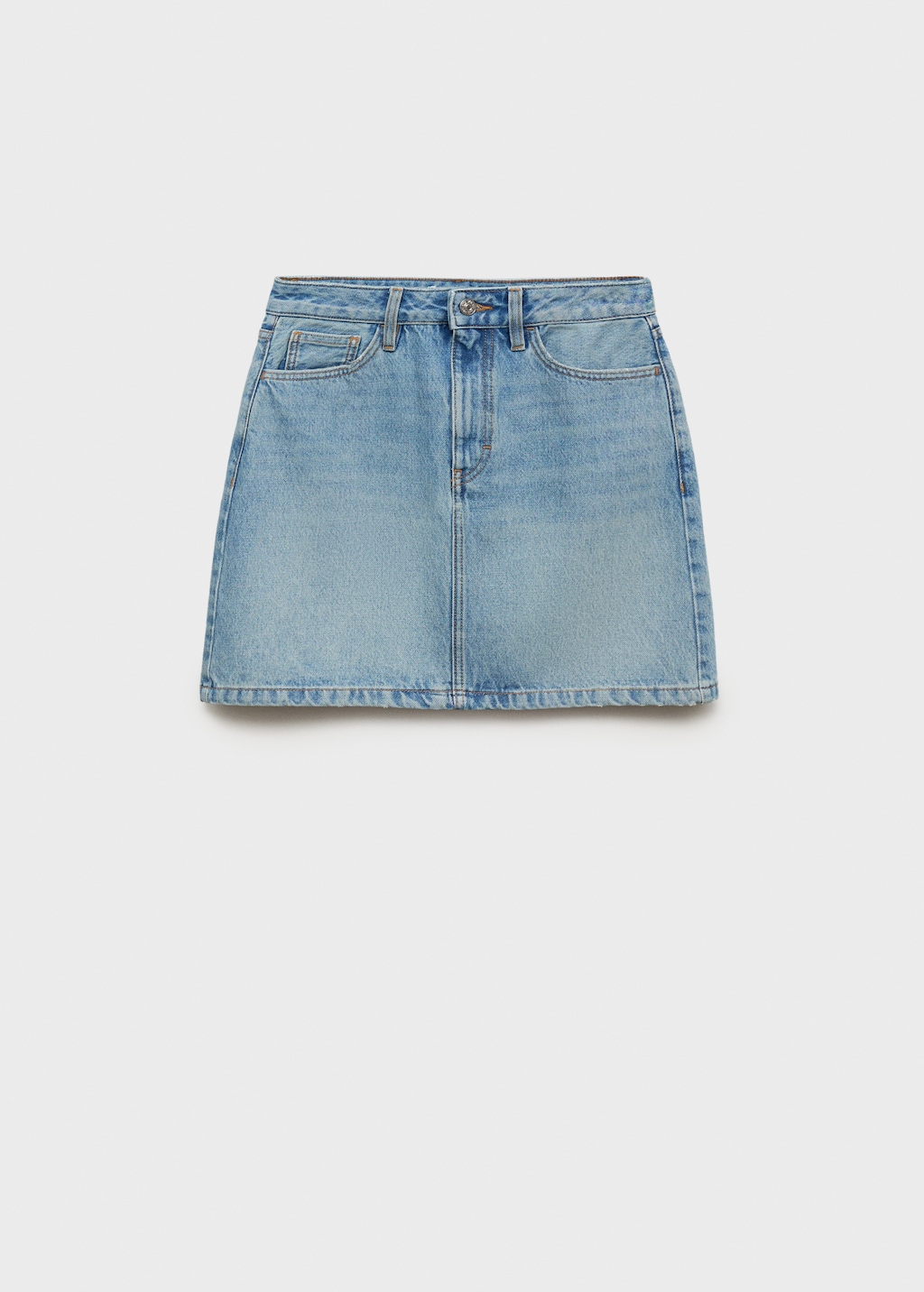 Short denim skirt