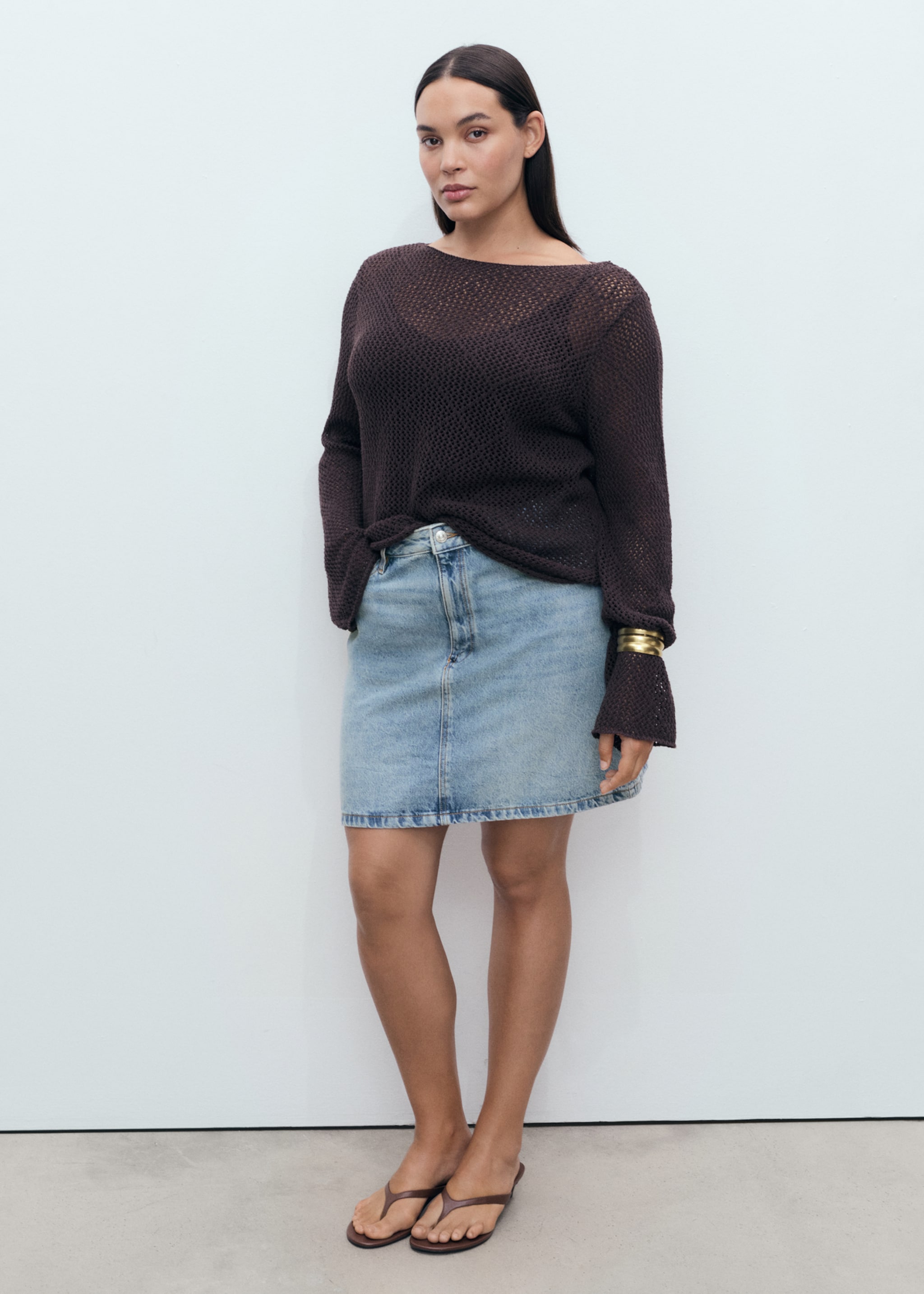 Denim short skirt - Details of the article 3