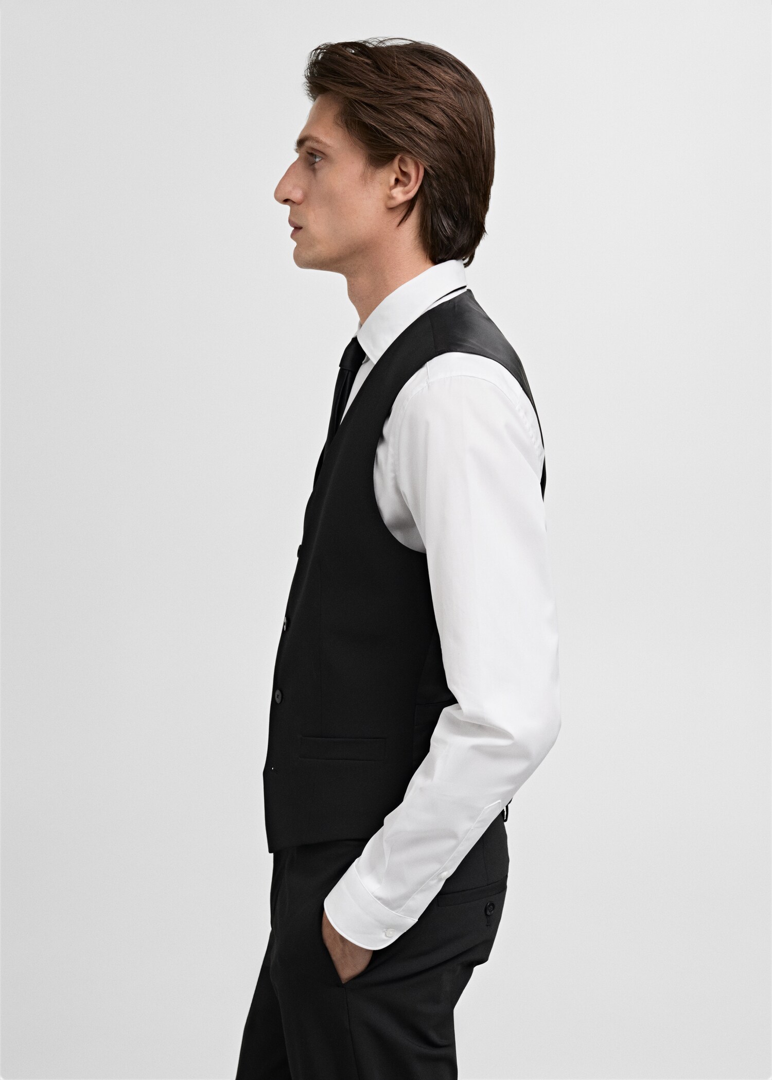 Paris super slim-fit suit vest - Details of the article 2