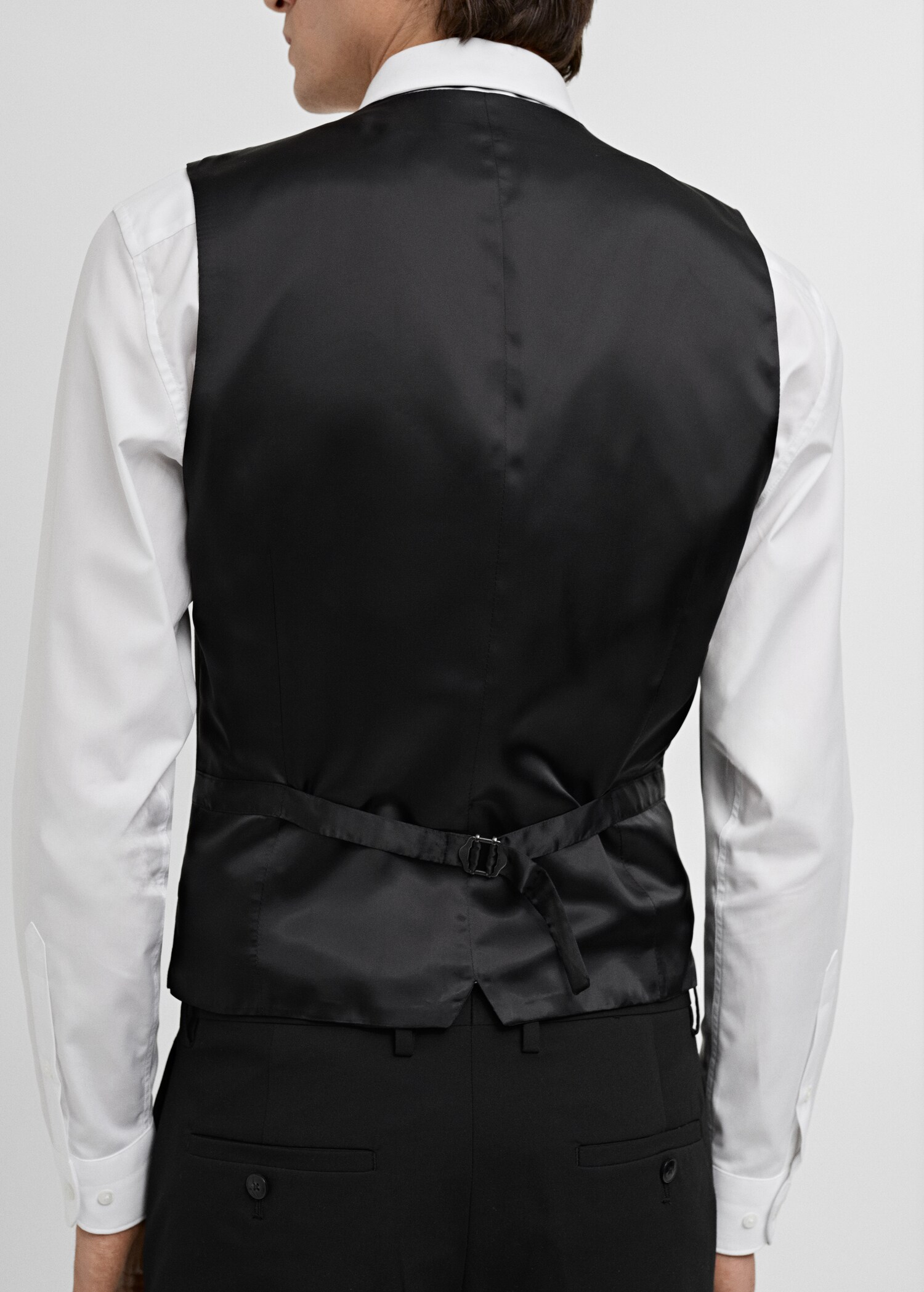 Paris super slim-fit suit vest - Reverse of the article