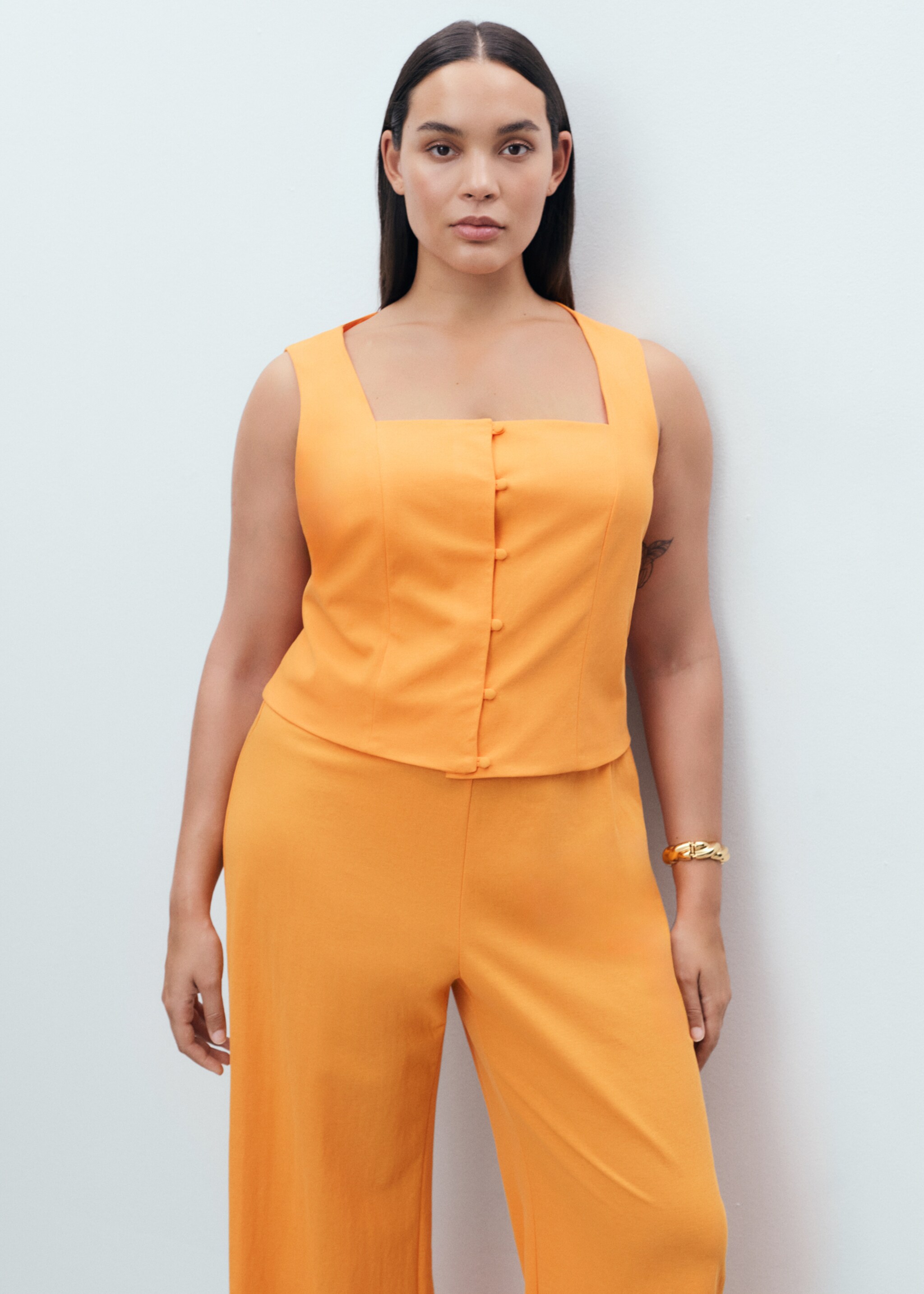Flowy straight-fit pants - Details of the article 5