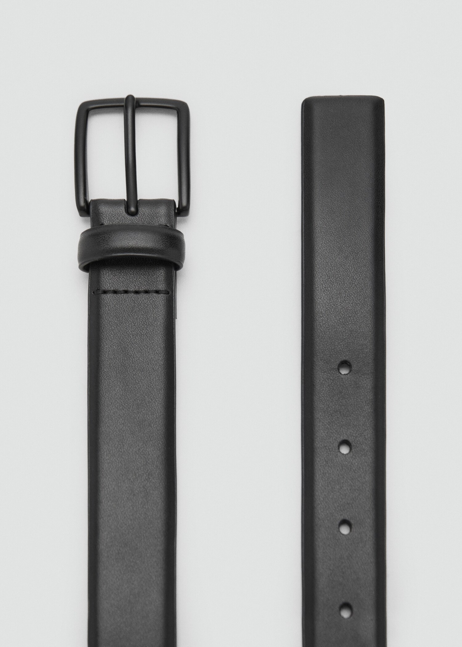 Ceinture cuir boucle - Plan moyen