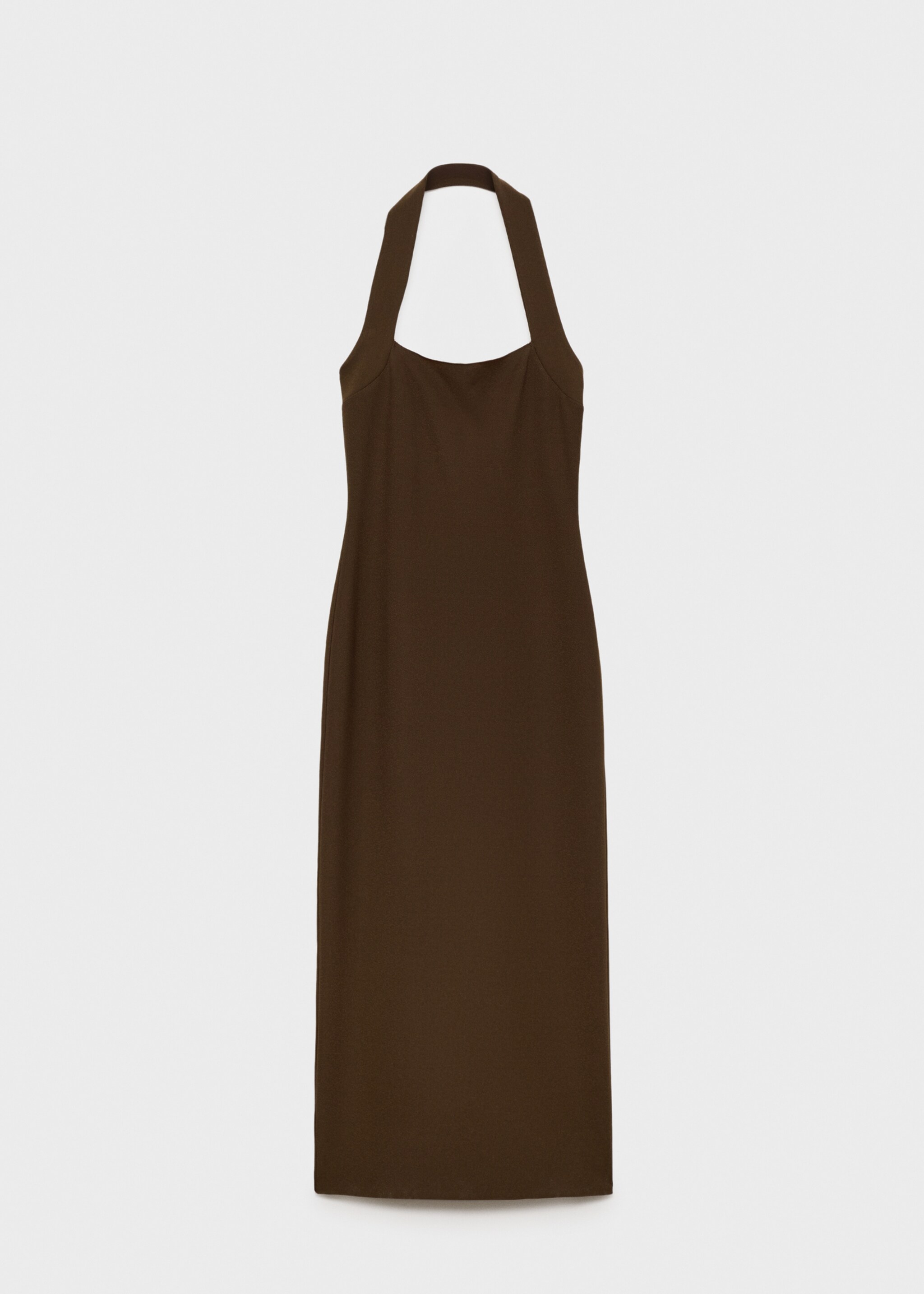 Long halter-neck dress - Article without model
