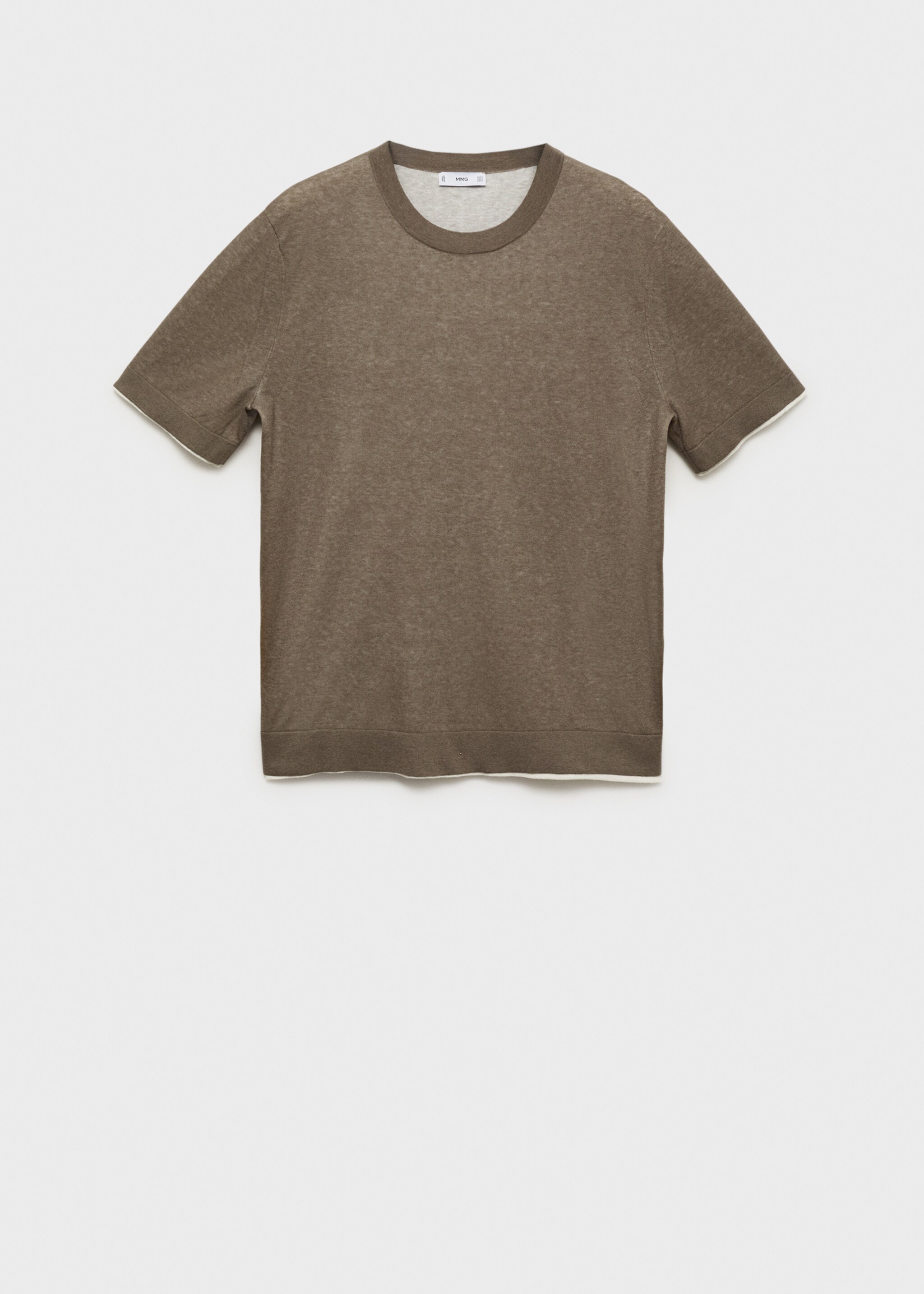 T-shirt combiné coton - Article sans modèle
