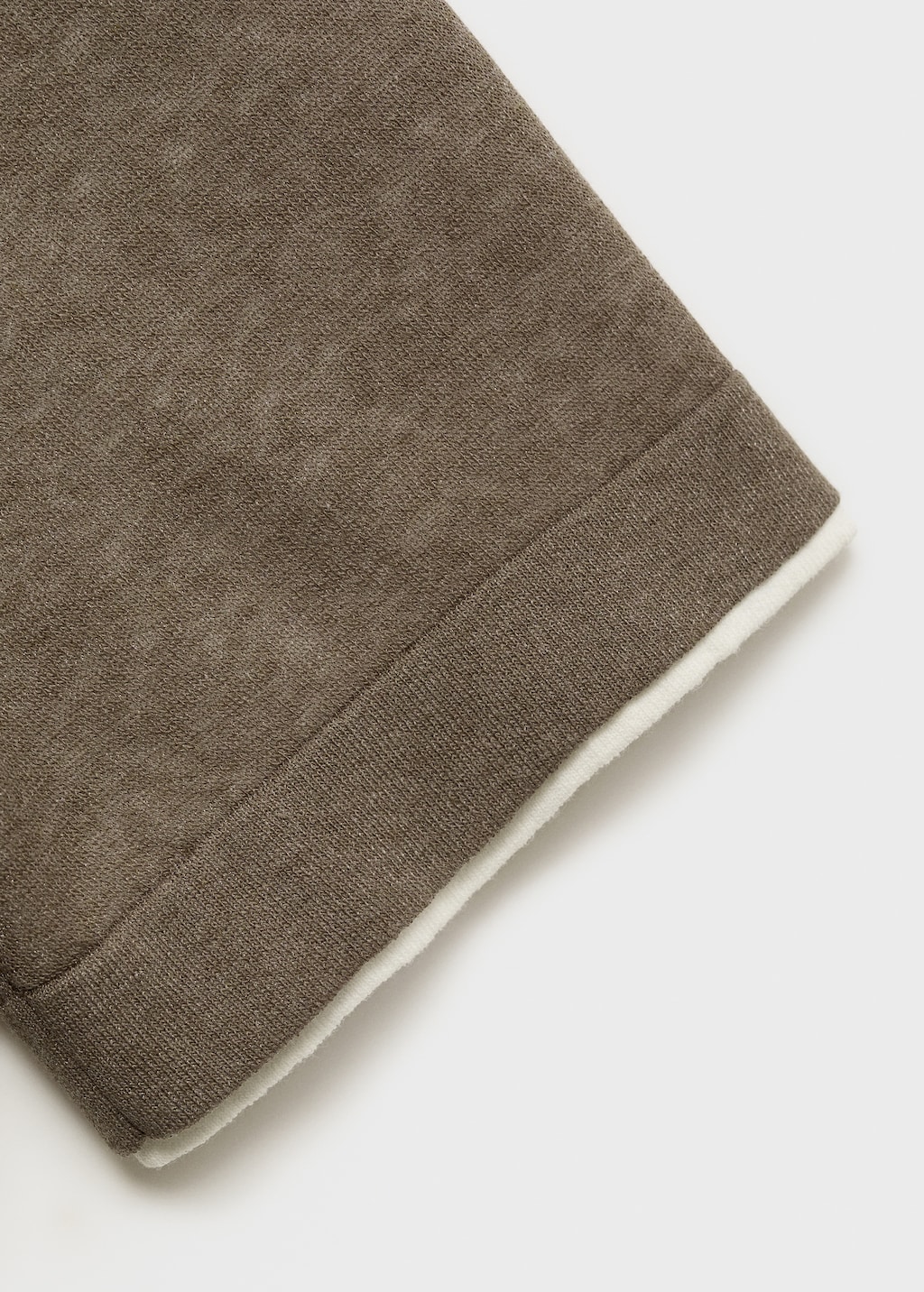 Contrasting cotton-blend T-shirt