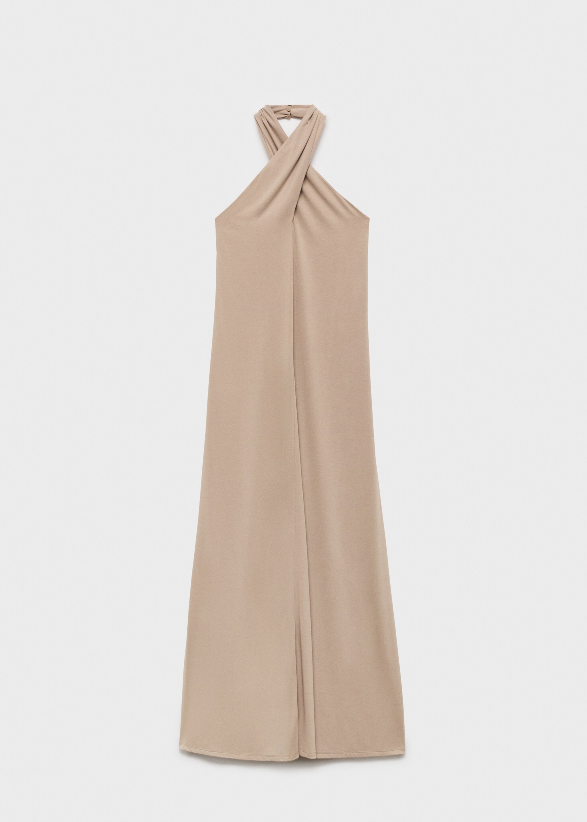 Vestido largo halter cruzado - Artículo sin modelo