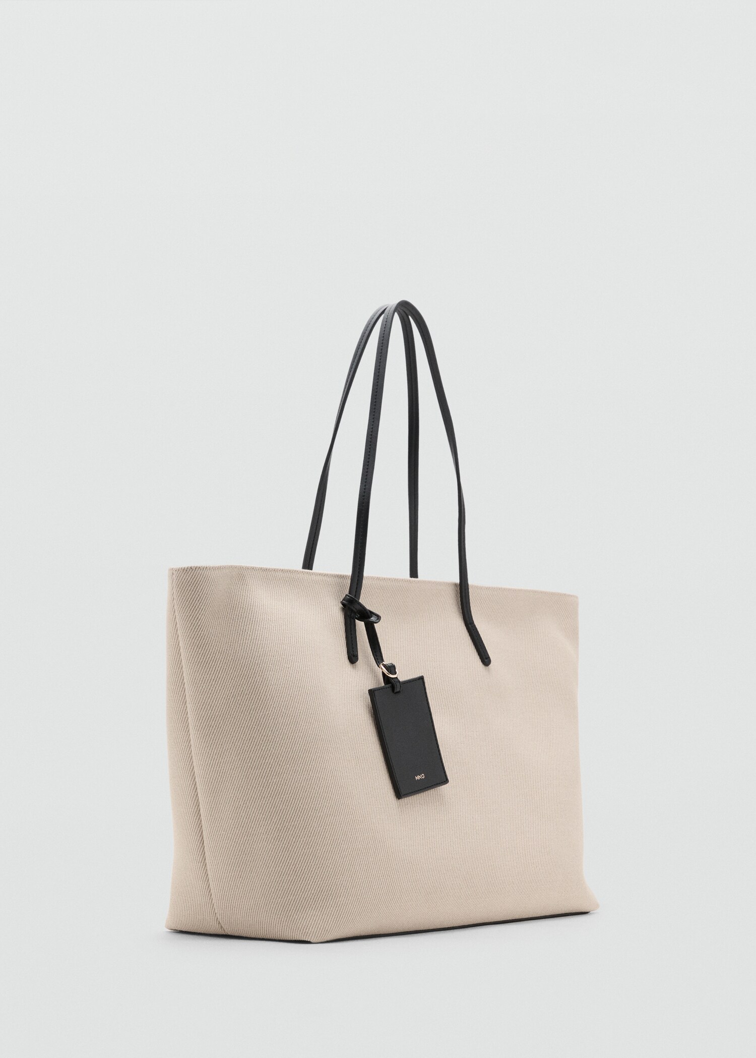 Bolso shopper canvas contraste - Plano medio