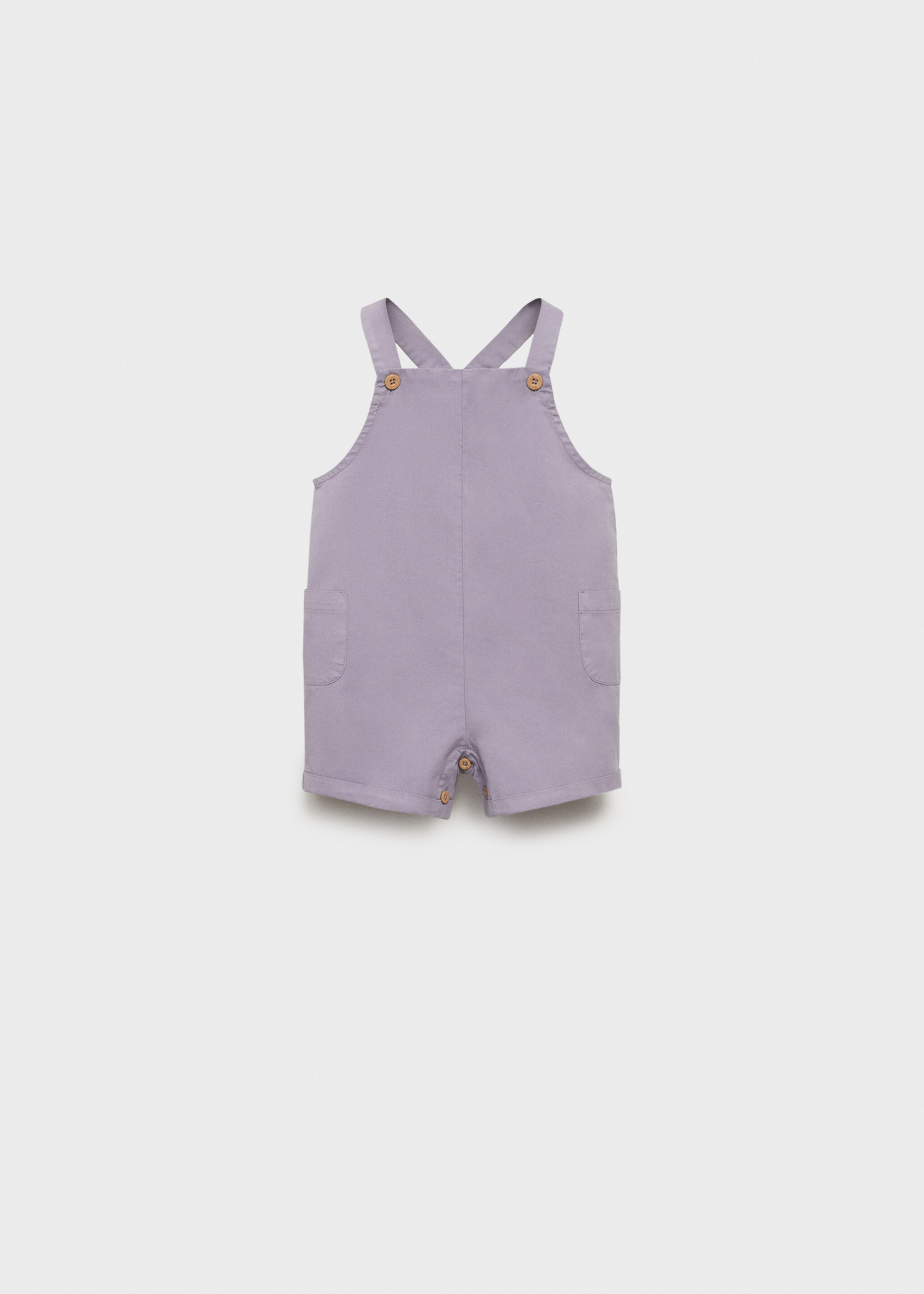 Short denim dungarees - Article without model