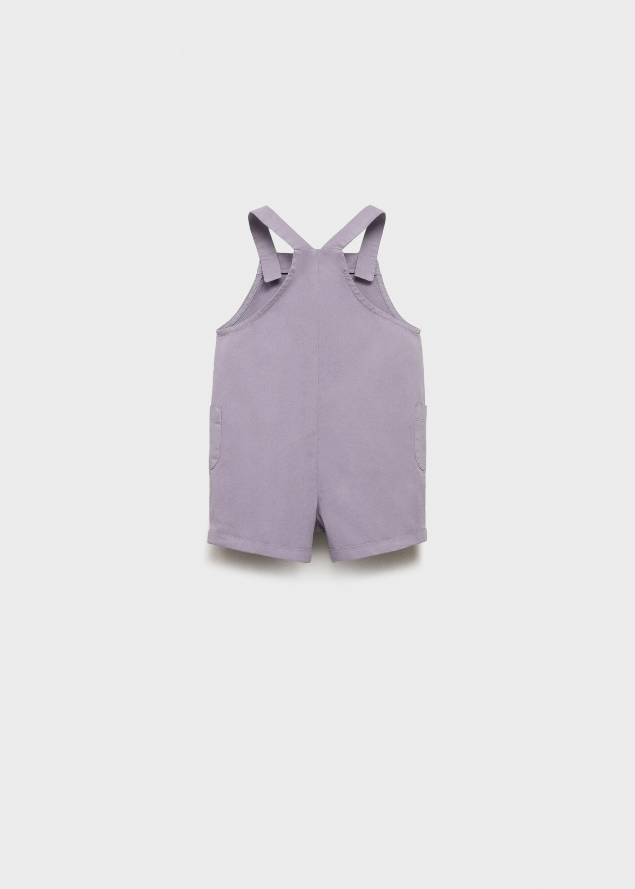 Short denim dungarees - Reverse of the article