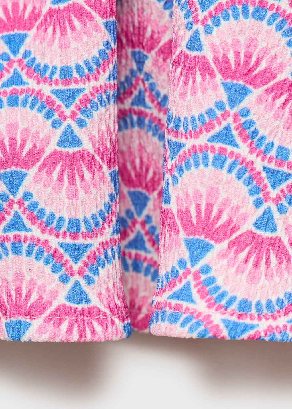 Printed skirt with ruffles