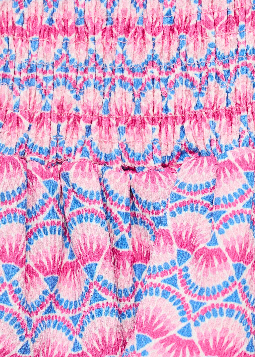 Printed skirt with ruffles