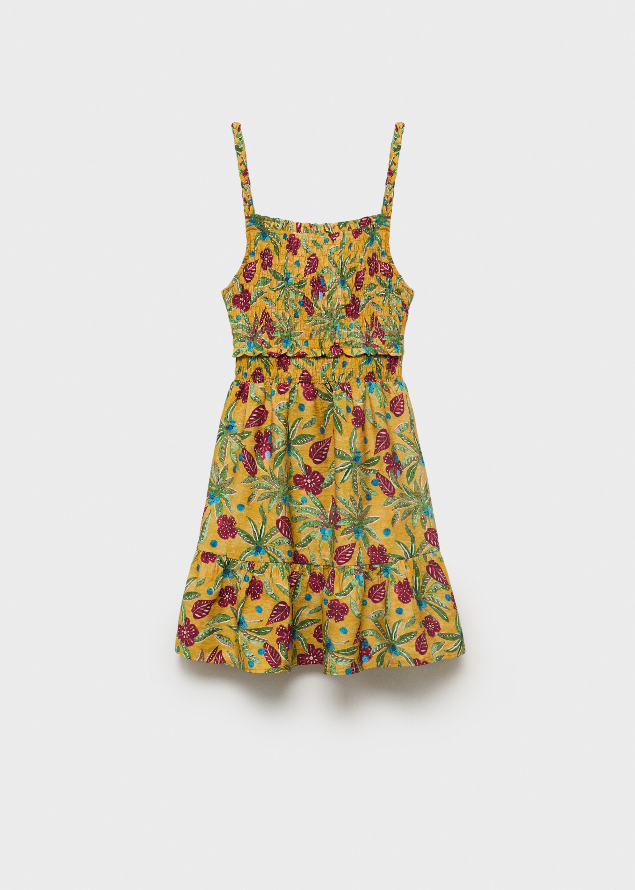 Vestido fruncido estampado - Artículo sin modelo