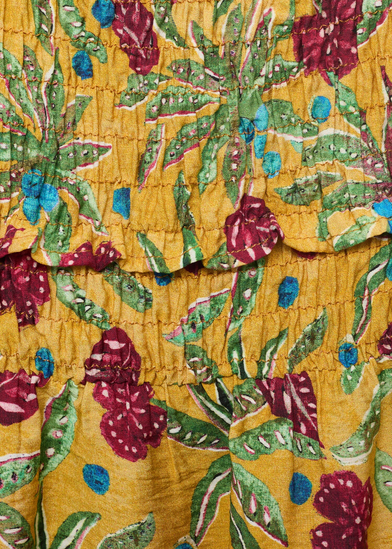 Vestido fruncido estampado - Detalle del artículo 8