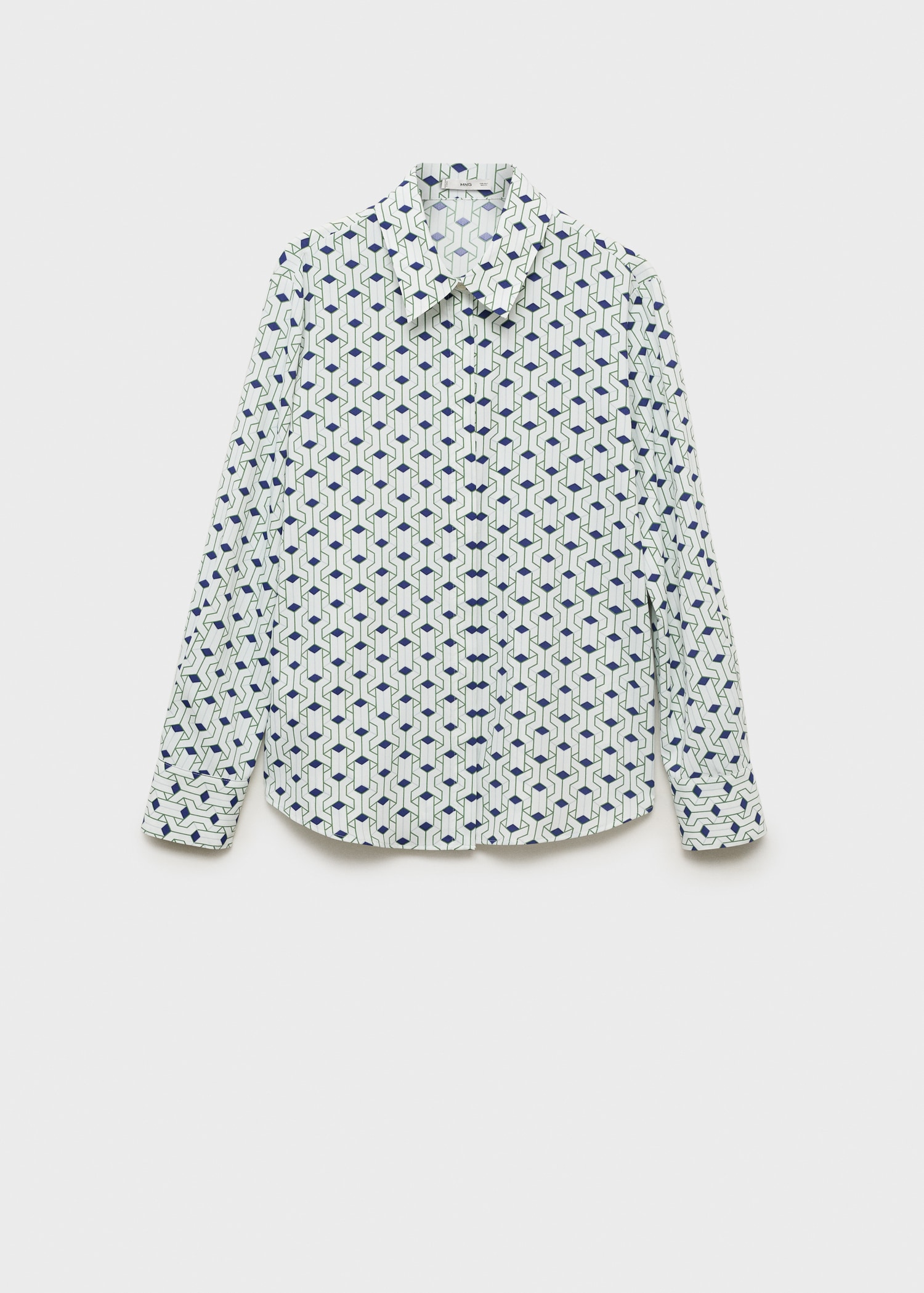 Geometric-print straight shirt - Article without model