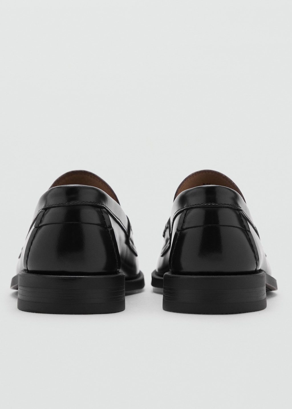 Aged-leather loafers