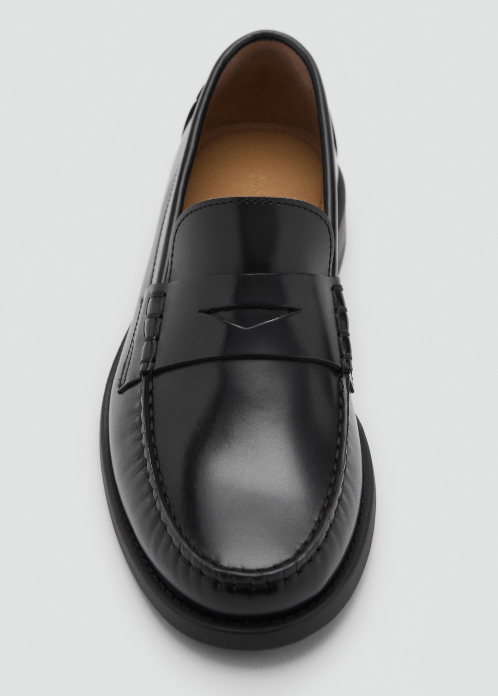 Aged-leather loafers