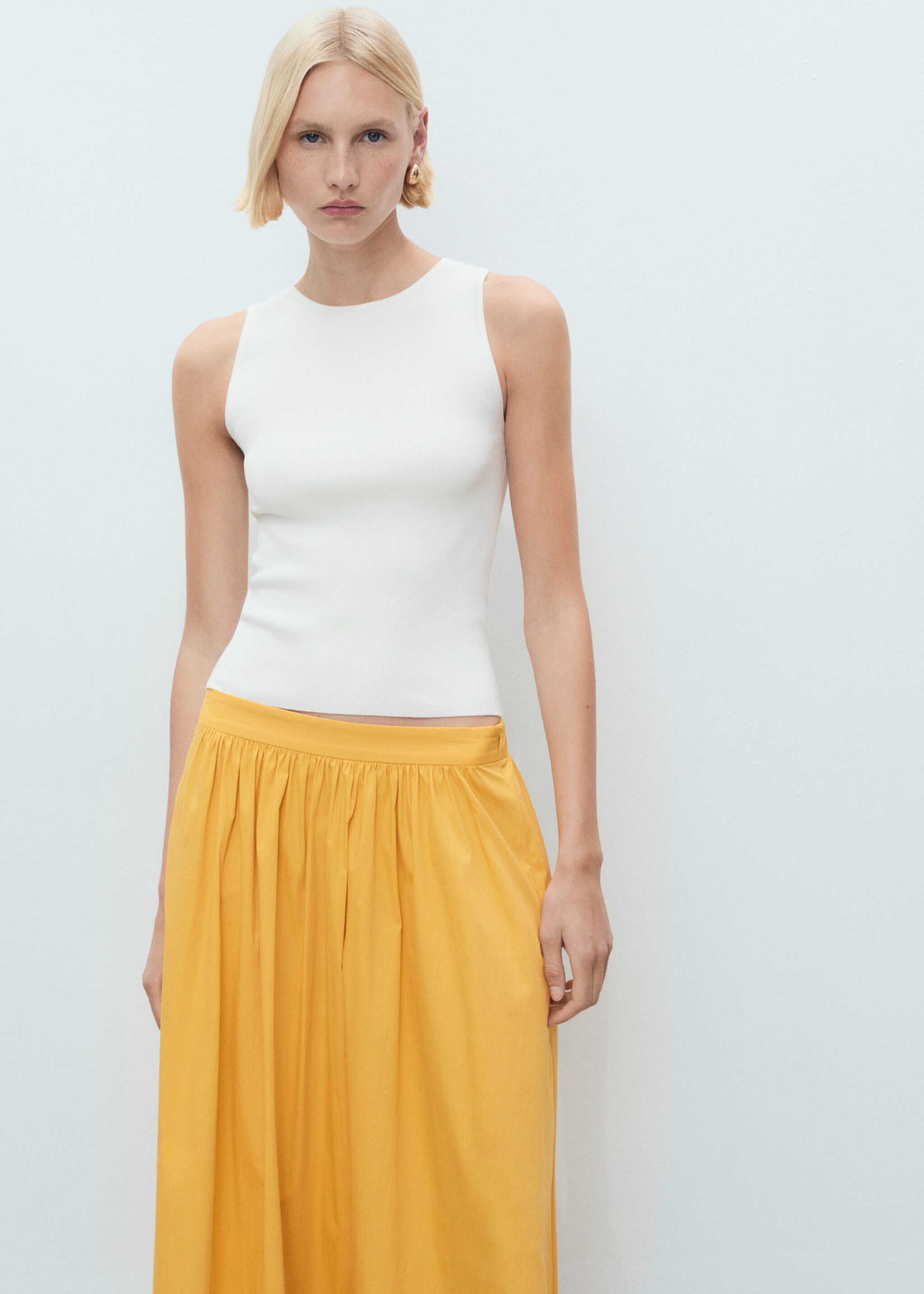 Long gathered skirt - Details of the article 2