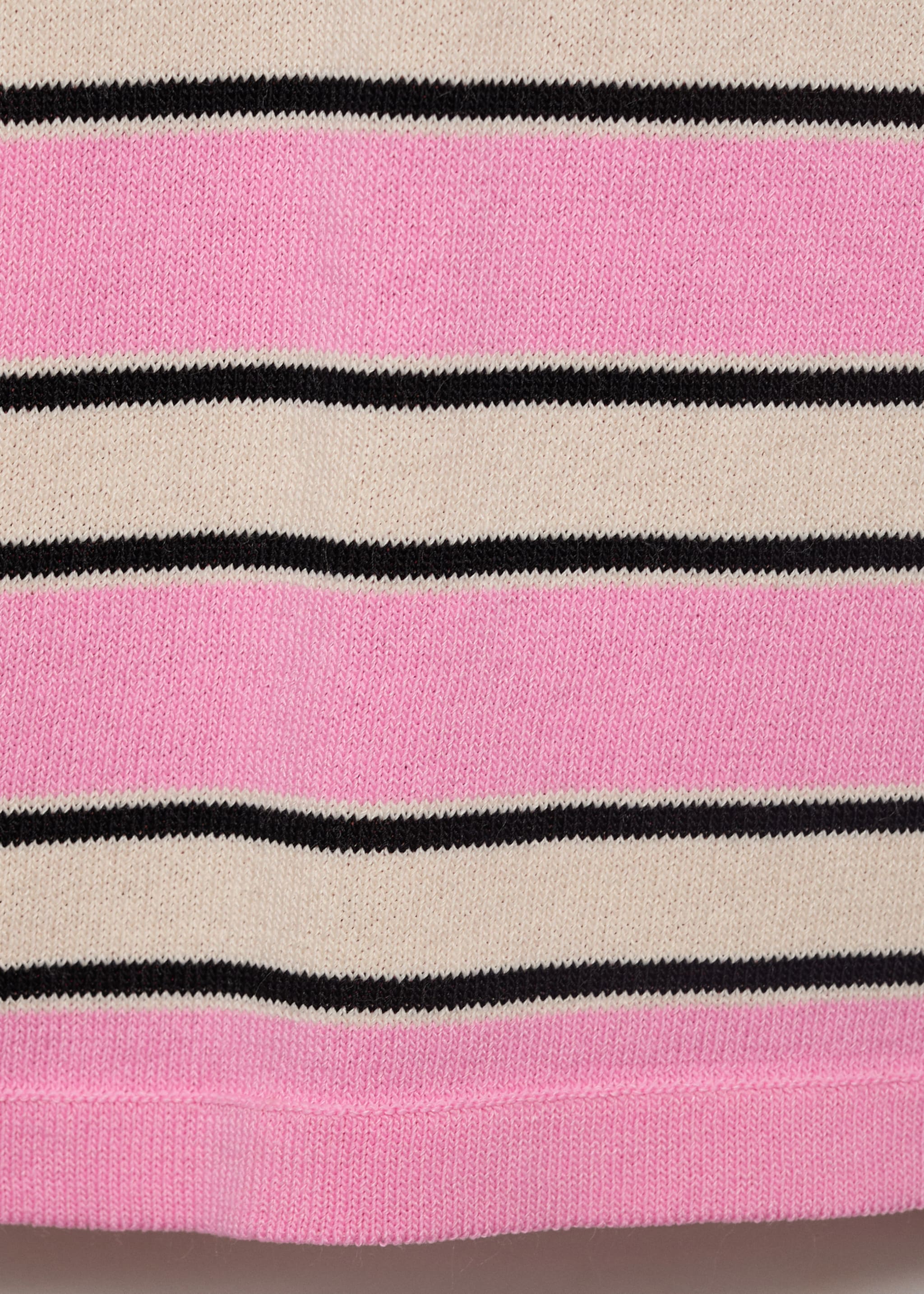 Short-sleeved jersey with combined stripes - Details of the article 0