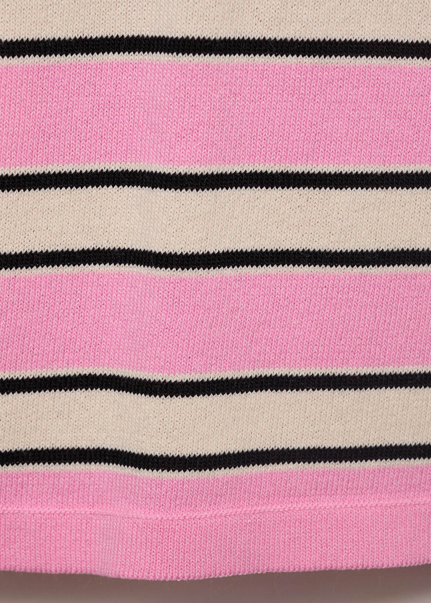 Short-sleeved jersey with combined stripes - Details of the article 0
