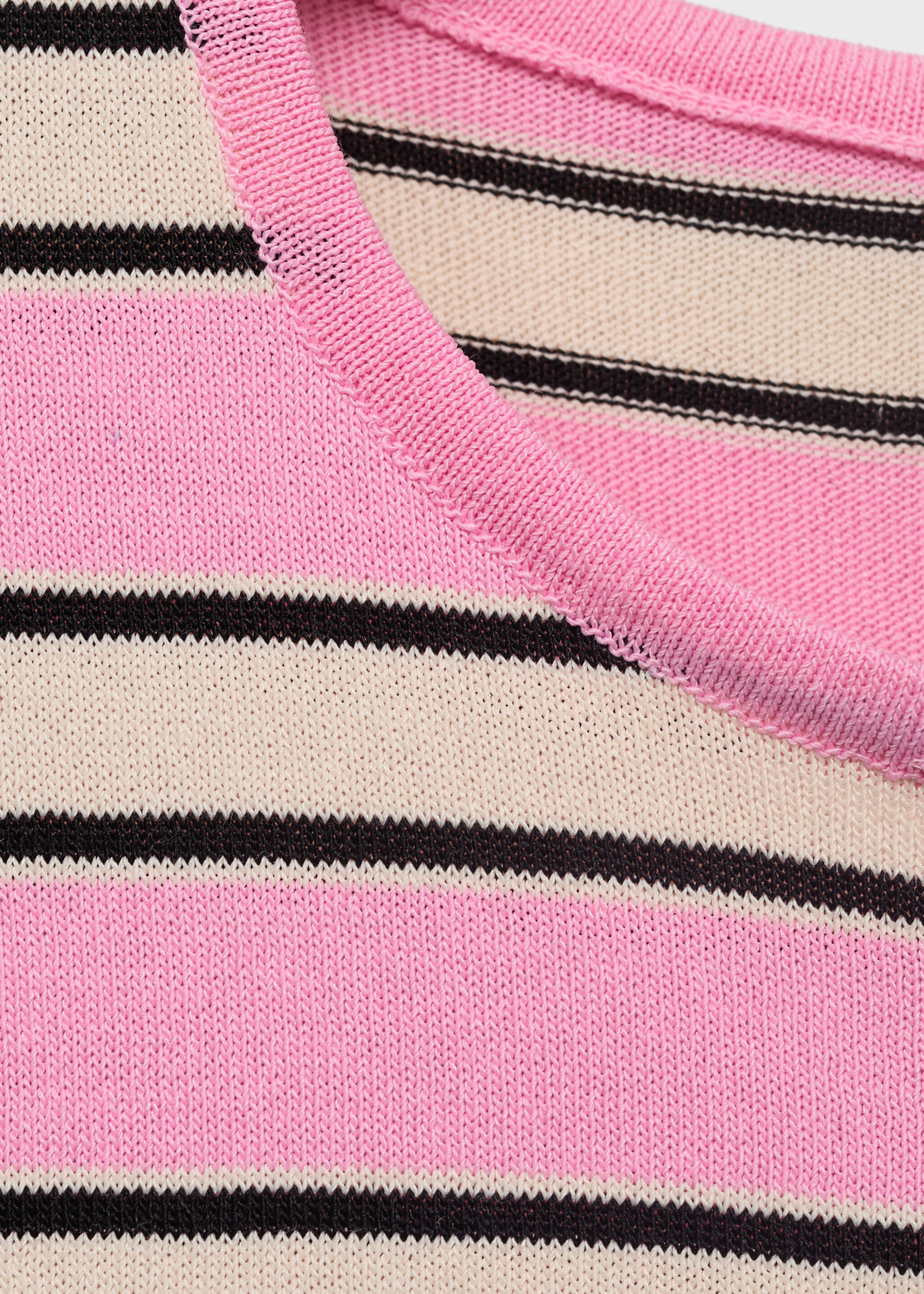 Short-sleeved jersey with combined stripes - Details of the article 8