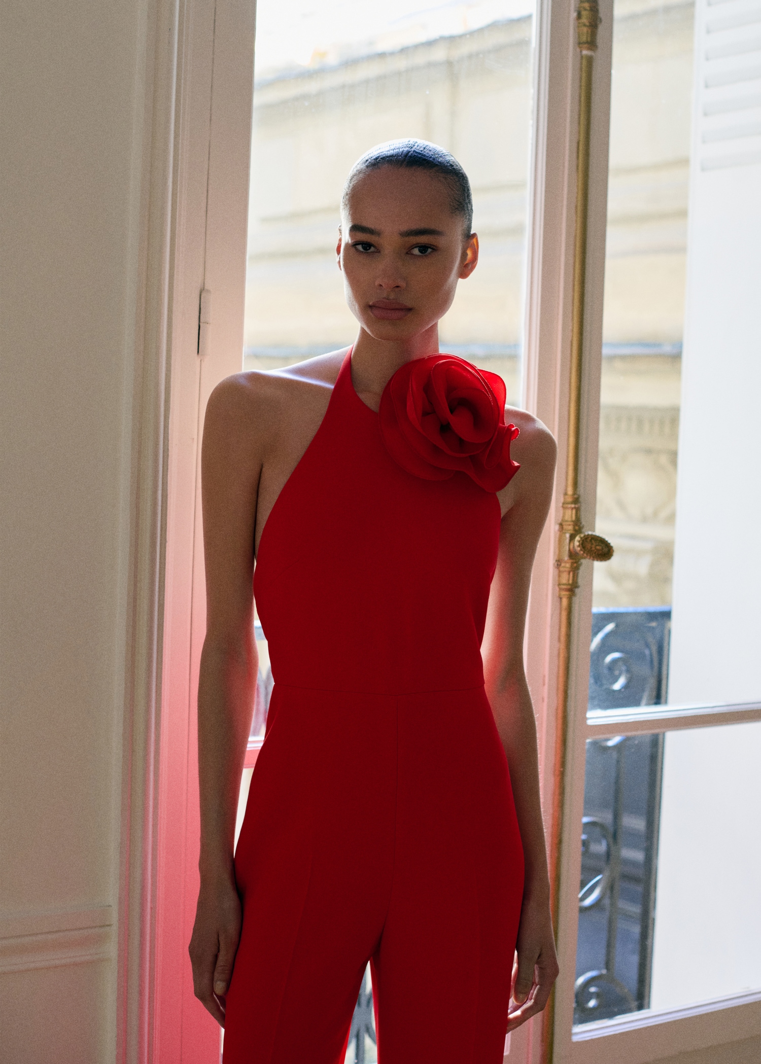 Abito Halter Abito A Tuta Mango Tuta Collo Halter Maxi Fiore