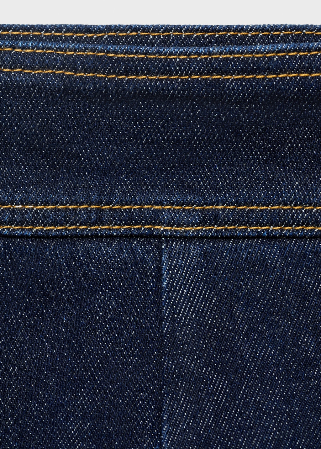 High-waisted denim shorts with pockets