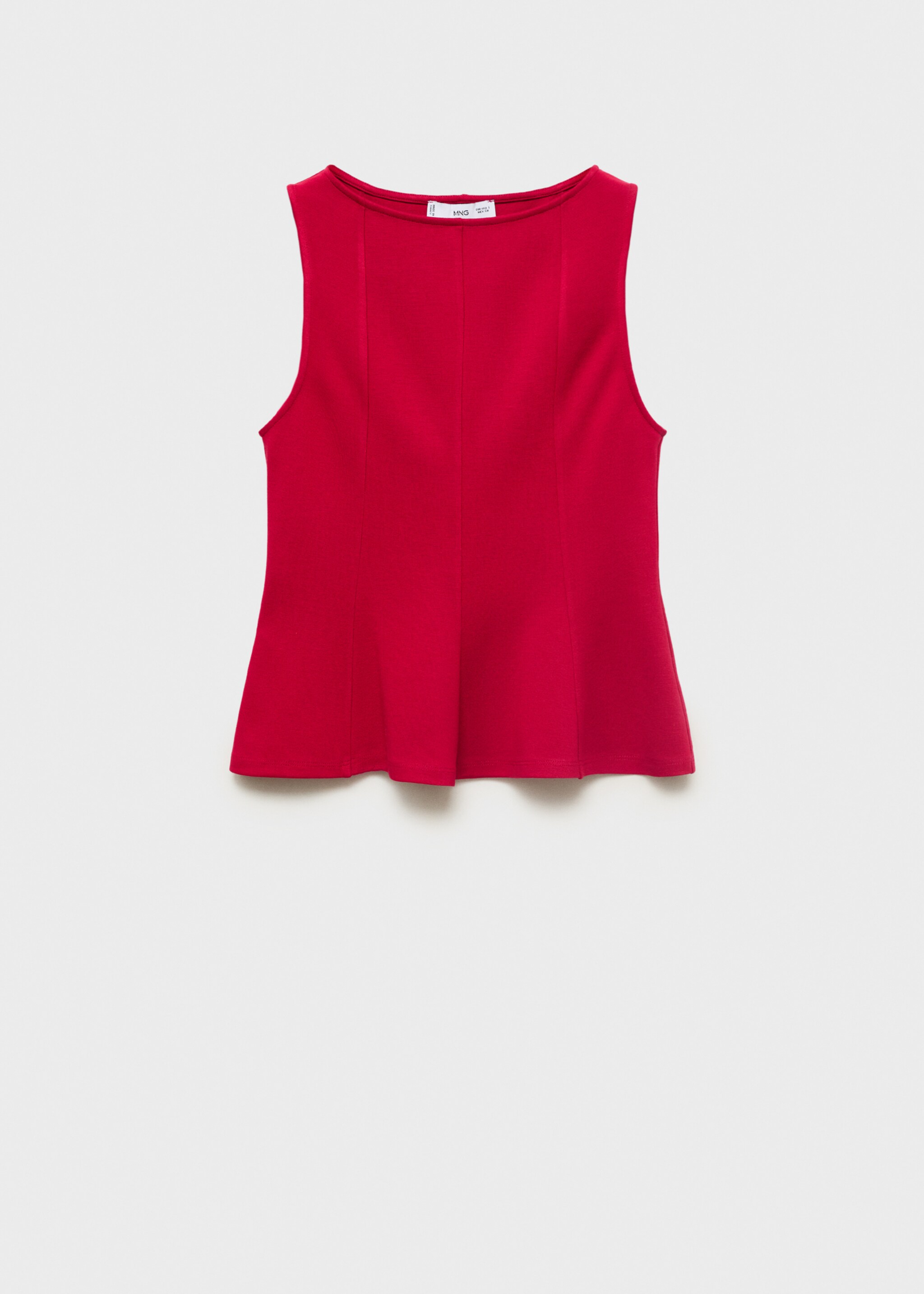 Peplum top with seam detail - Article without model