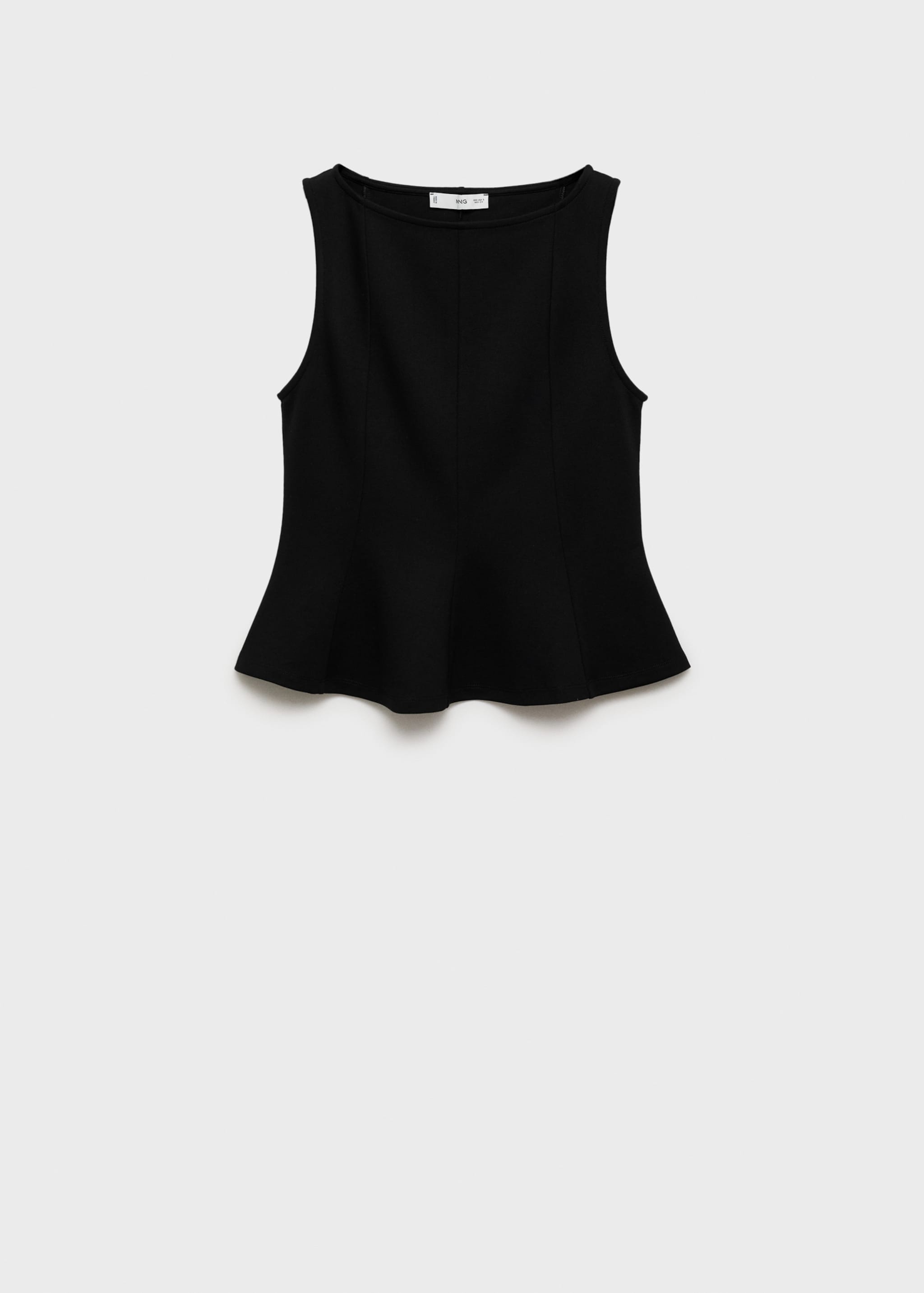 Peplum top with seam detail - Article without model
