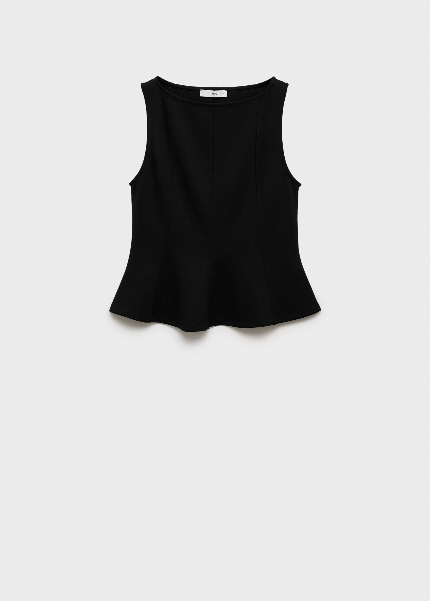 Peplum top with seam detail - Article without model