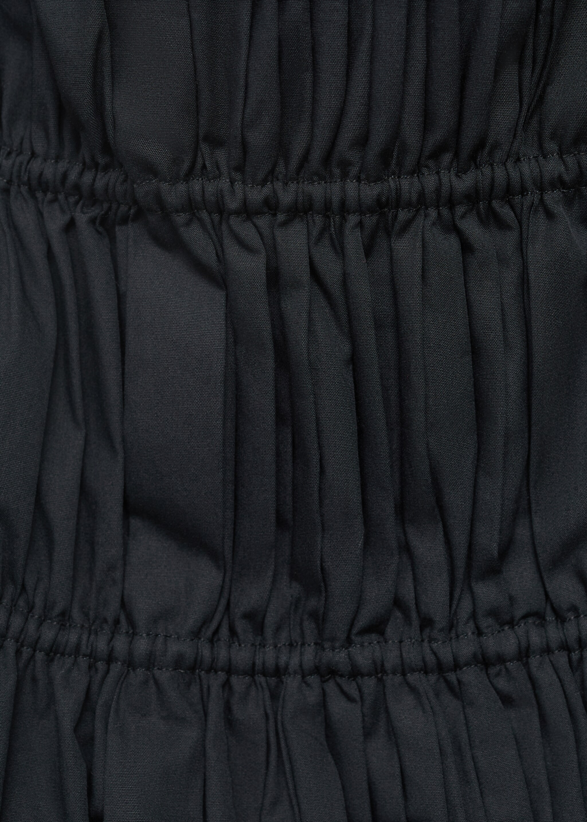 Ruched strapless top - Details of the article 8, Black. Ref: 17051269-00.