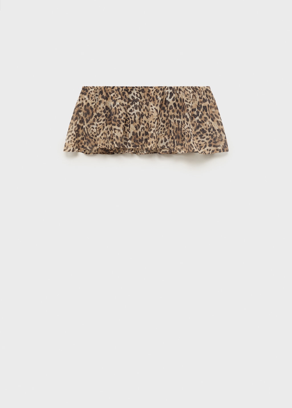 Mango Animal-print crop top