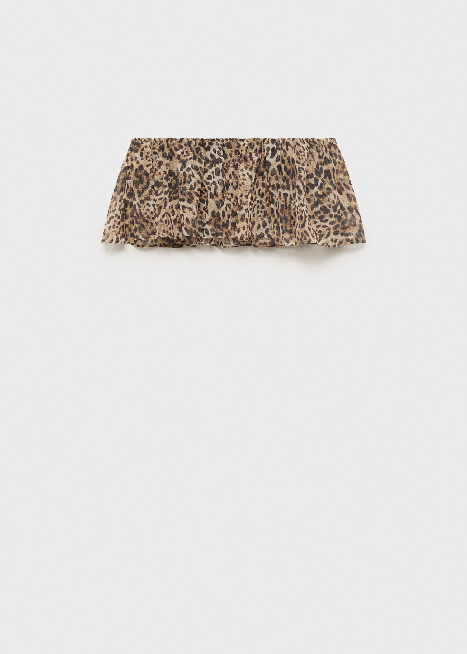 Leopard-print crop top - Article without model
