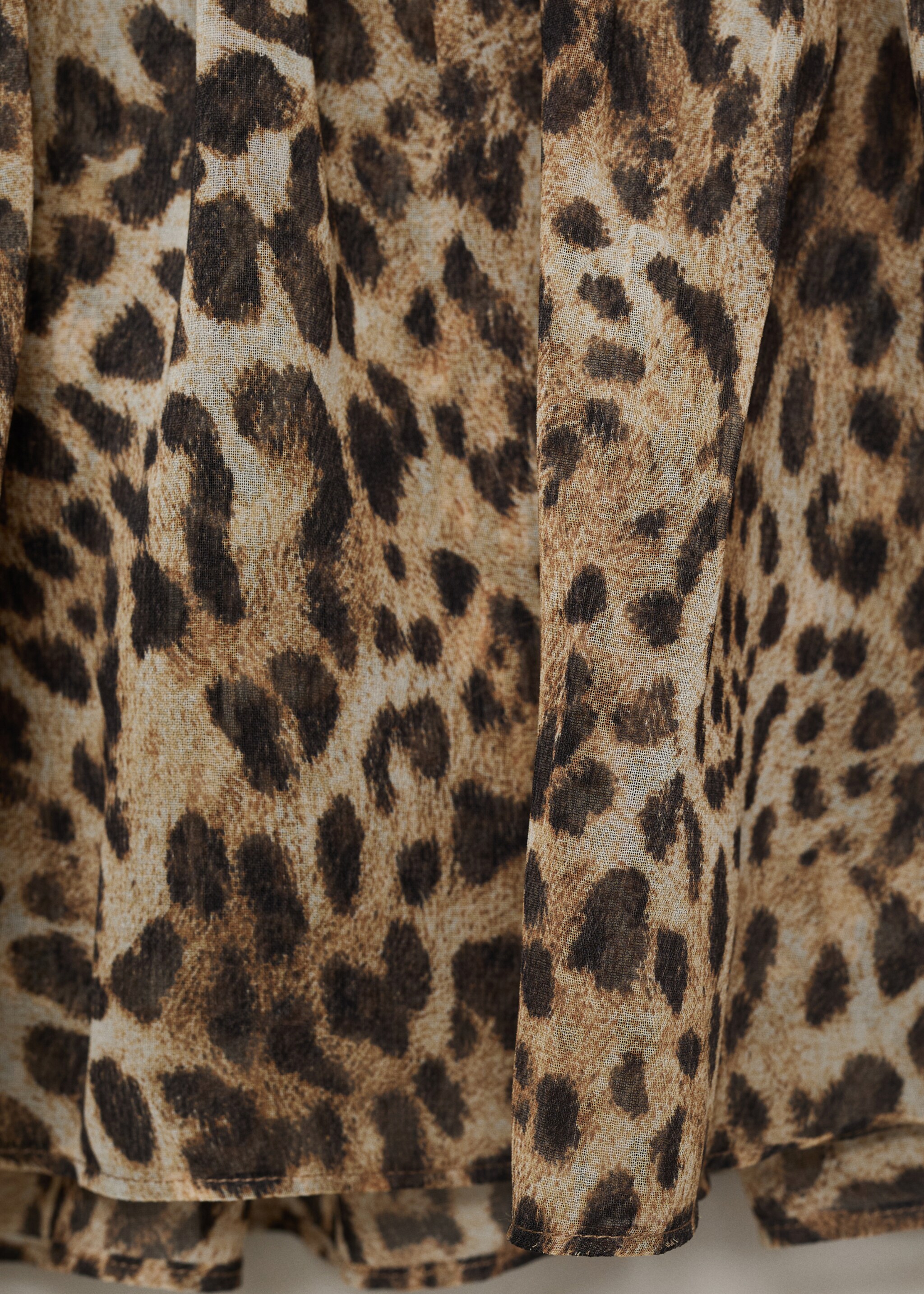 Leopard-print crop top - Details of the article 0