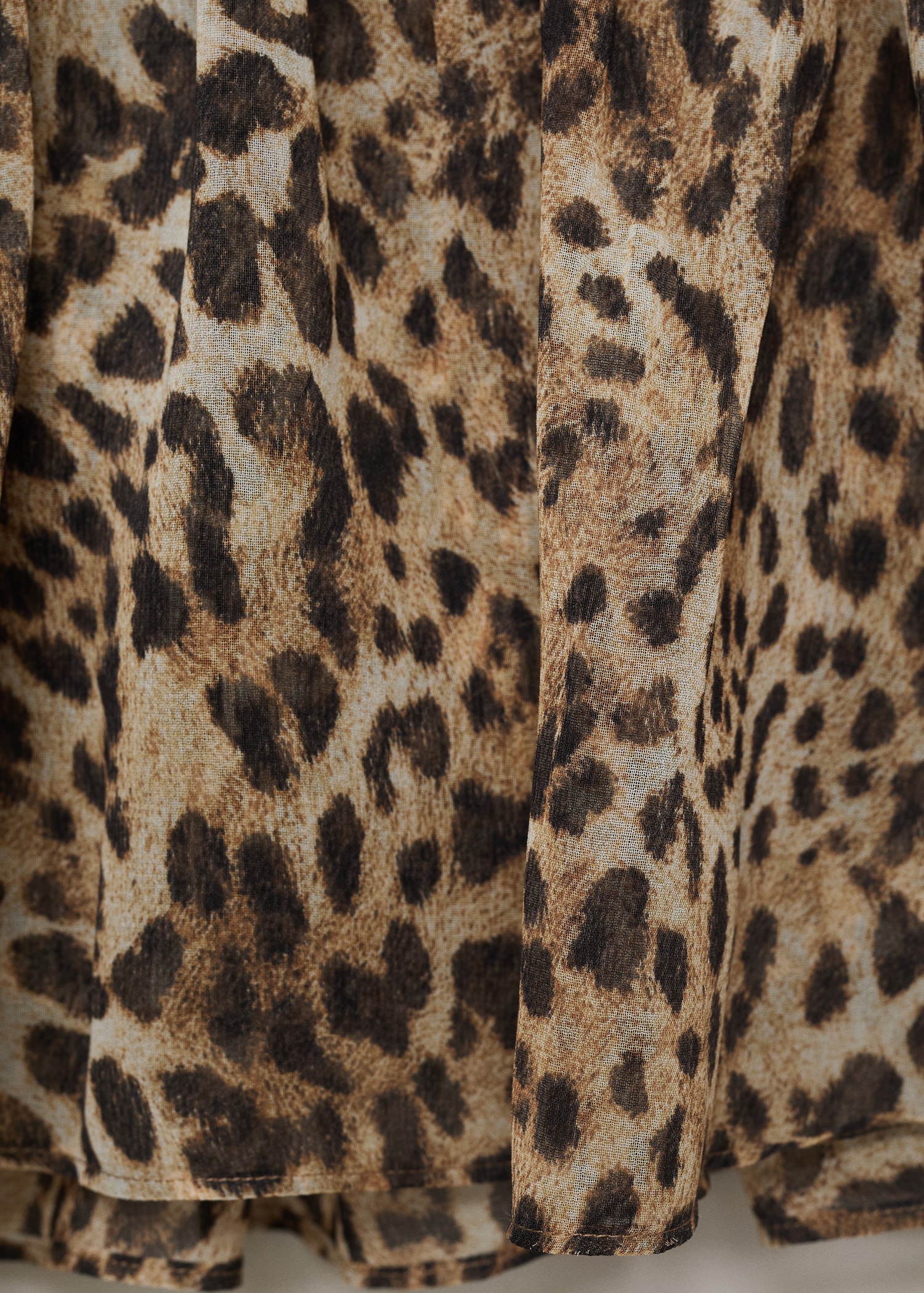 Leopard-print crop top - Details of the article 0