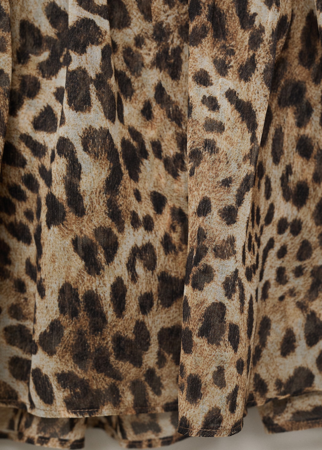 Animal-print crop top